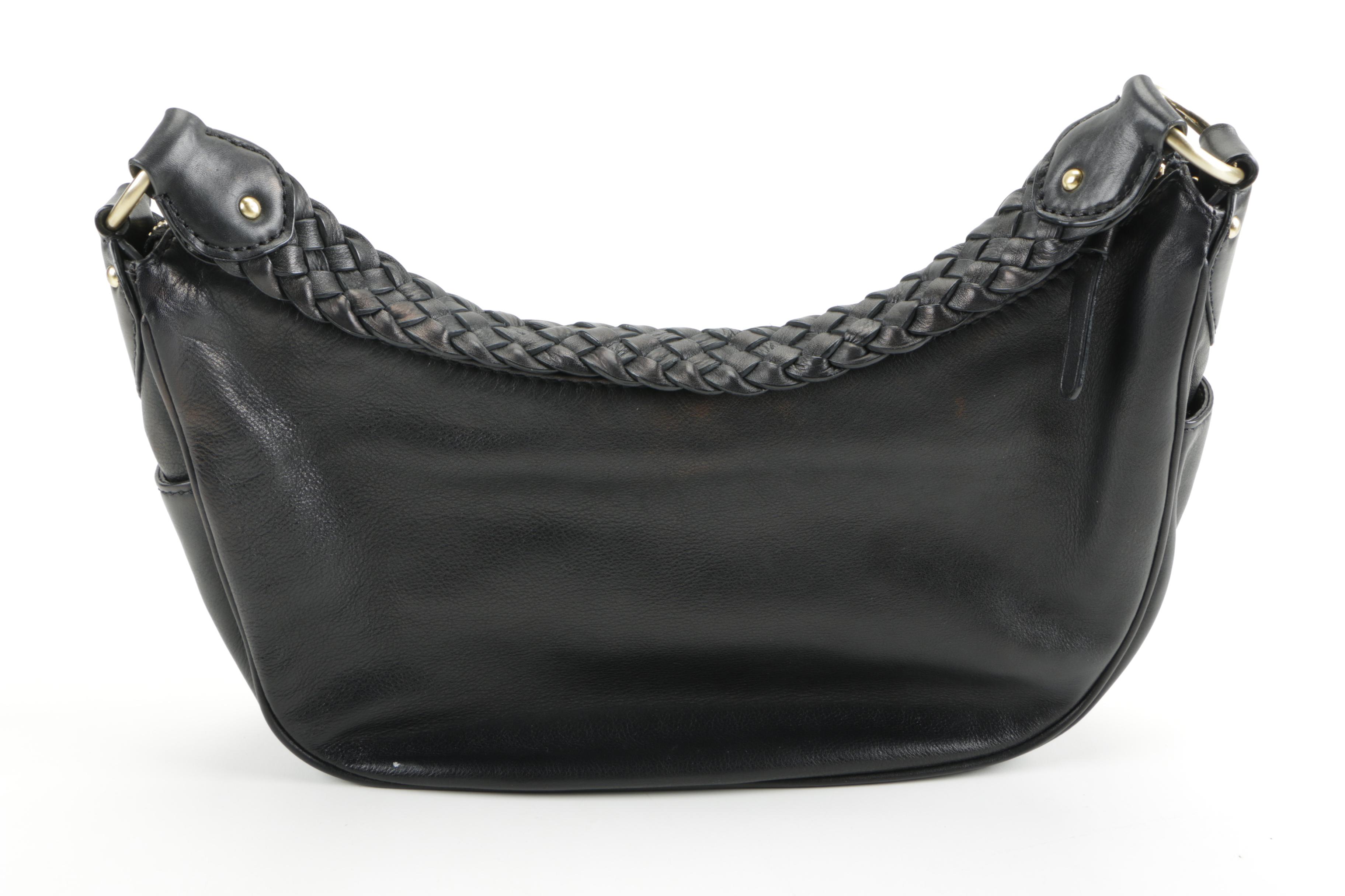 MICHAEL Michael Kors Black Leather Hobo Bag