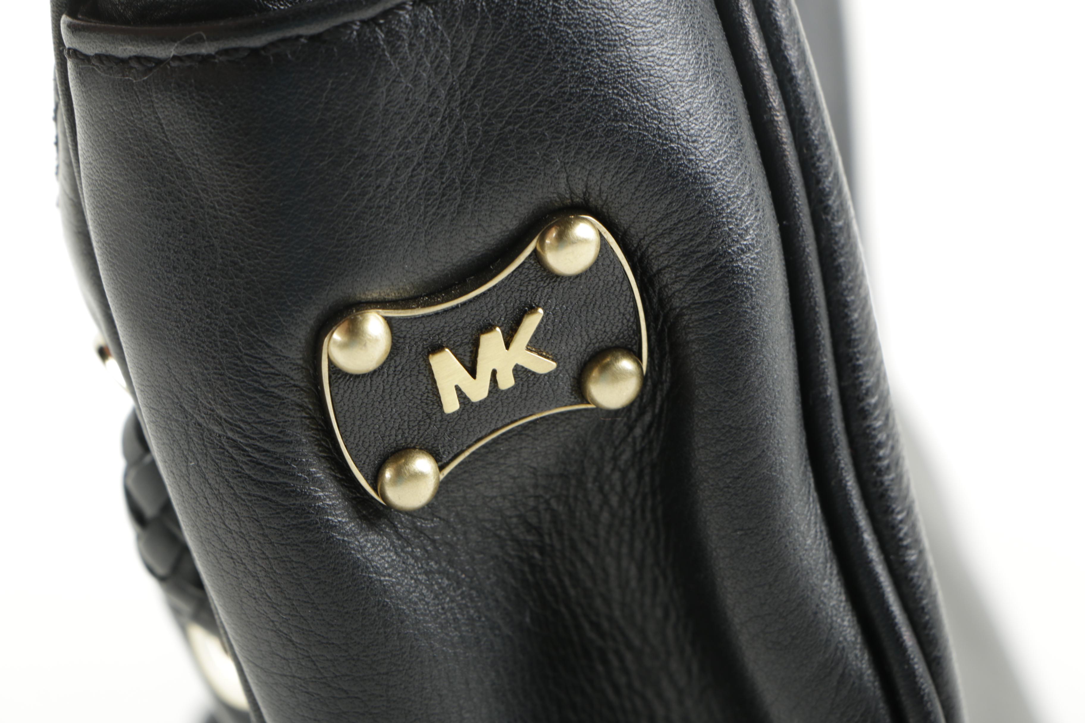 MICHAEL Michael Kors Black Leather Hobo Bag