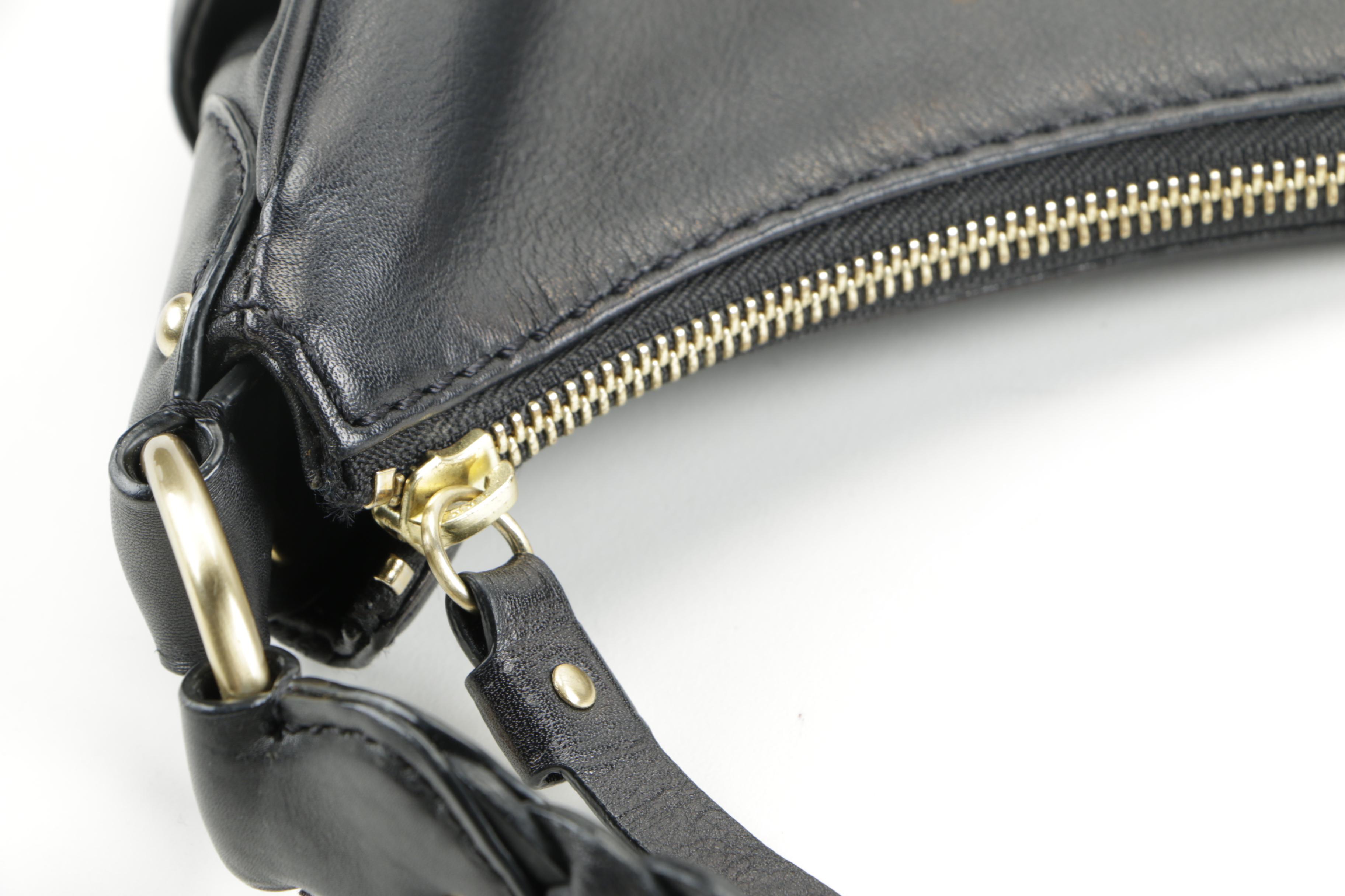 MICHAEL Michael Kors Black Leather Hobo Bag