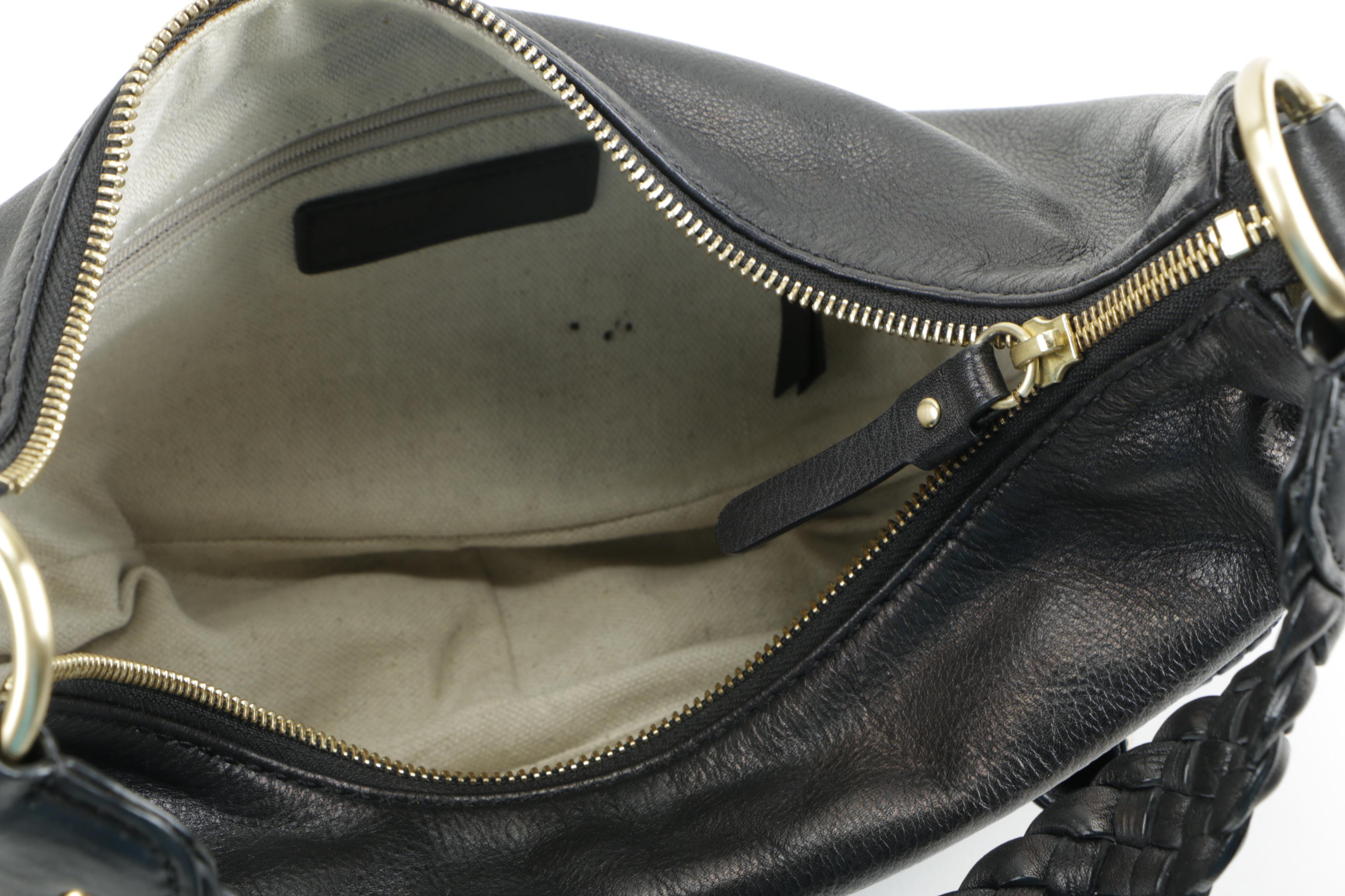 MICHAEL Michael Kors Black Leather Hobo Bag