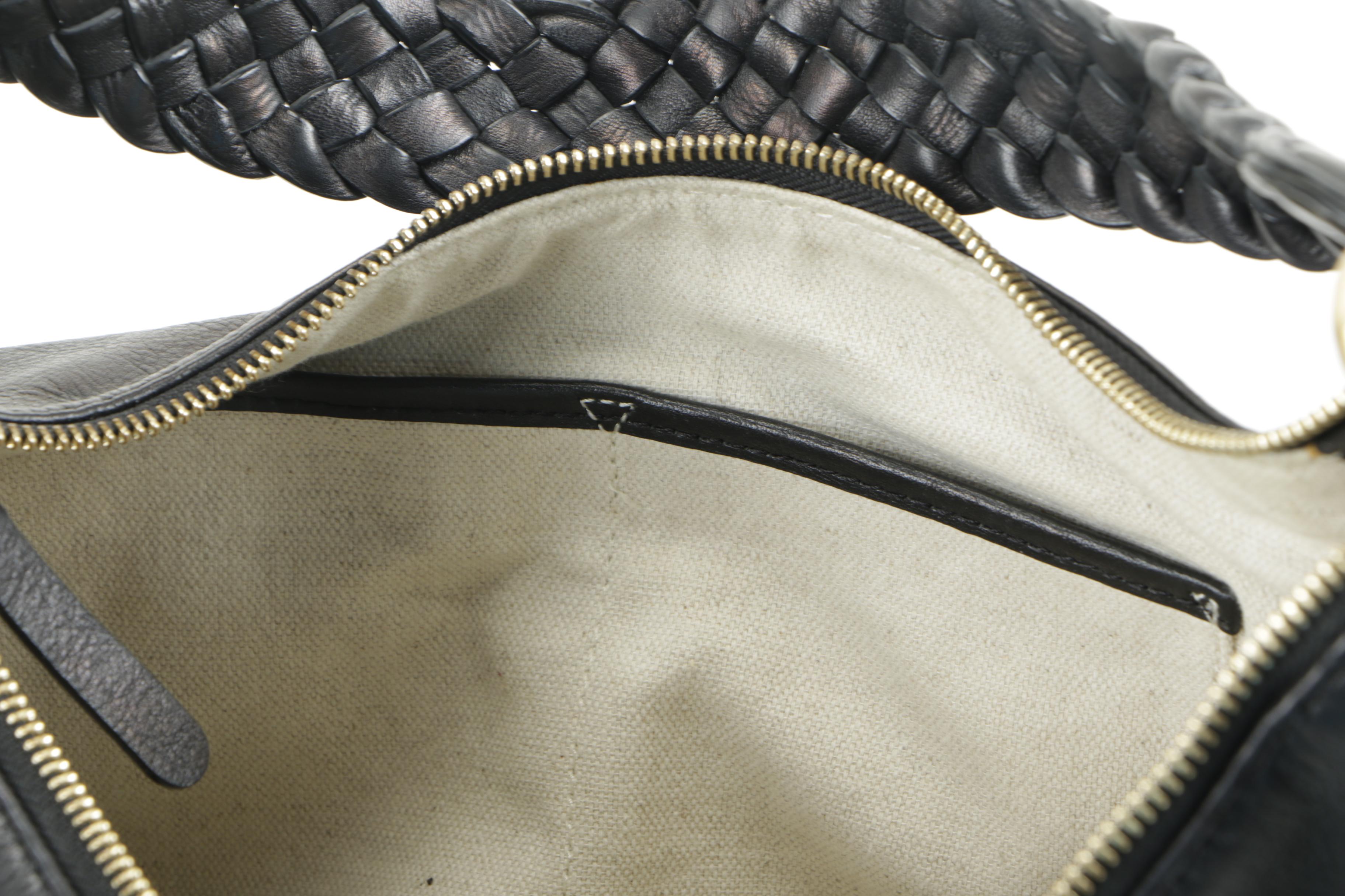 MICHAEL Michael Kors Black Leather Hobo Bag