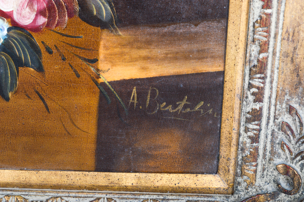 Original A. Bertolini Oil on Canvas Painting