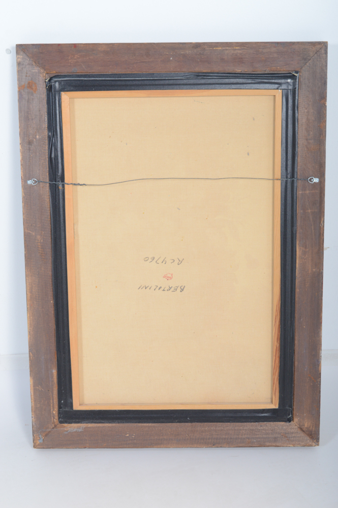 Original A. Bertolini Oil on Canvas Painting