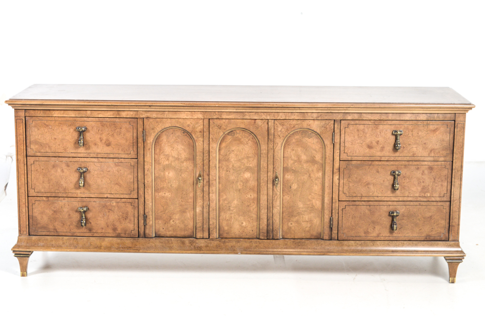 Vintage Nine-Drawer Low Chest by American of Martinsville