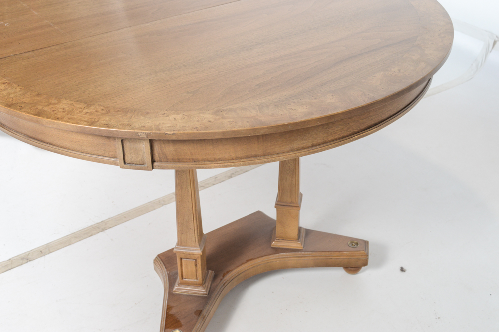 Vintage Split-Pedestal Dining Table
