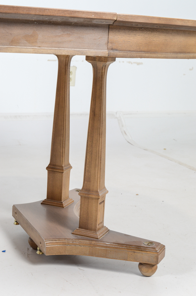 Vintage Split-Pedestal Dining Table