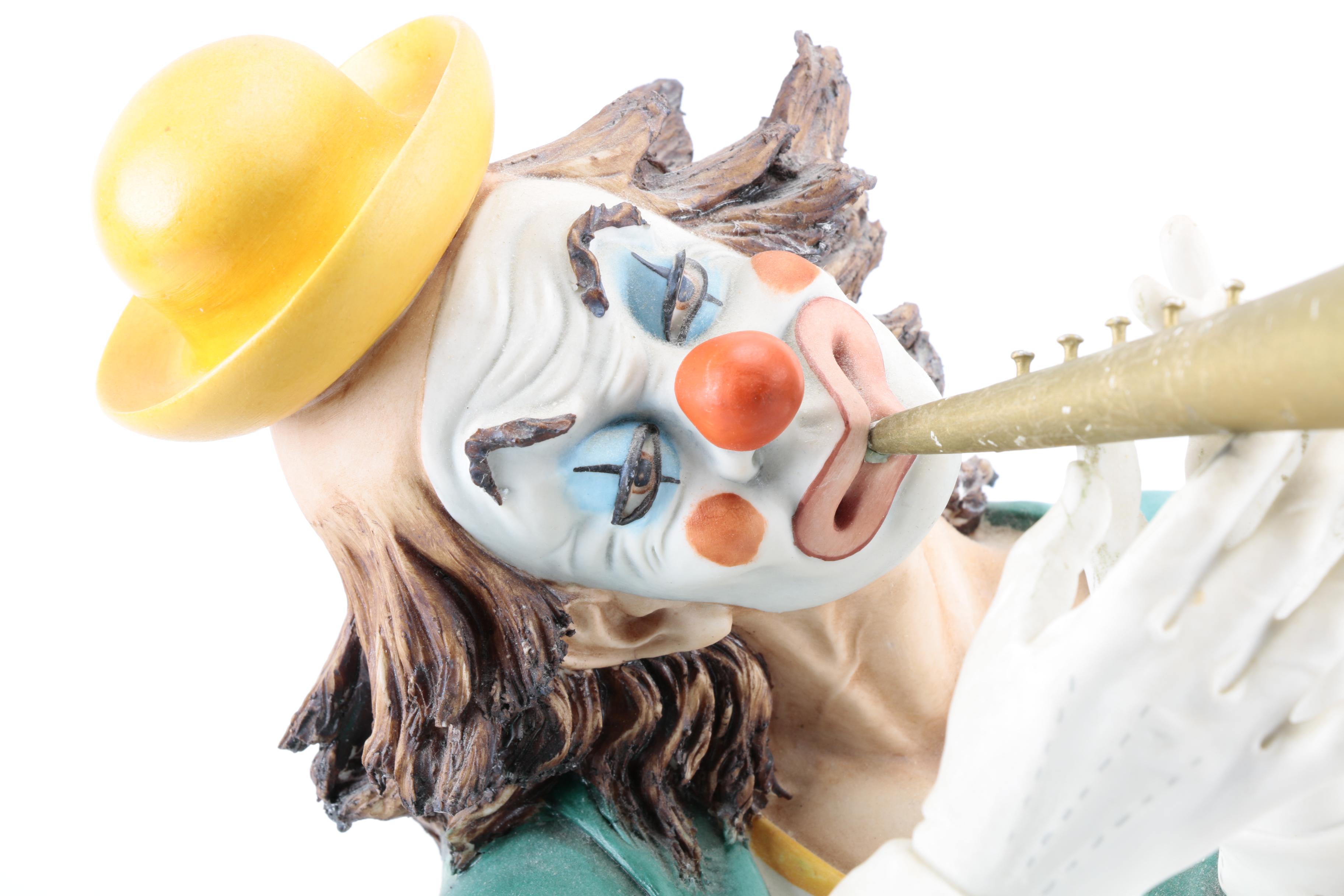 Capodimonte Porcelain Clown Figurine