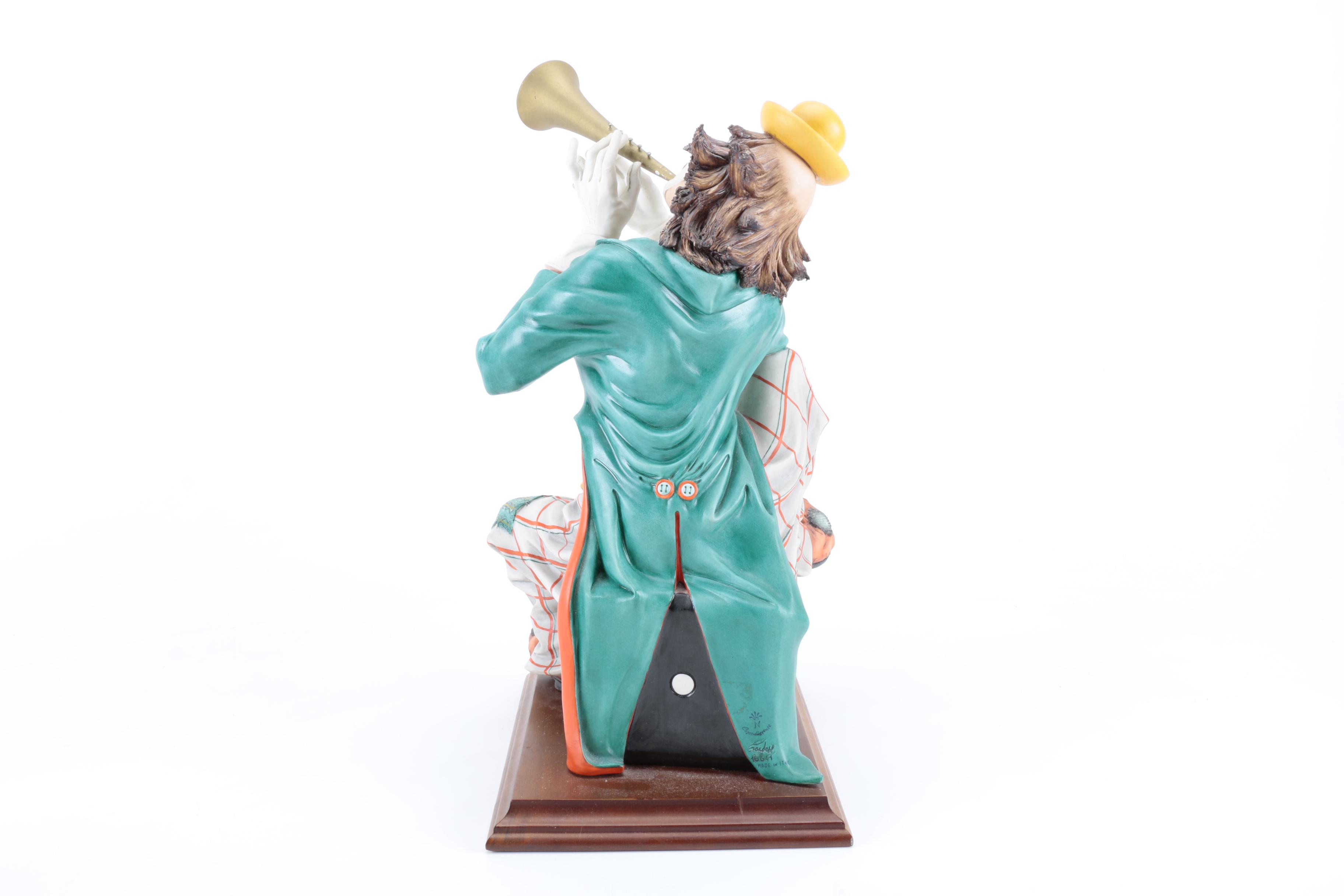 Capodimonte Porcelain Clown Figurine