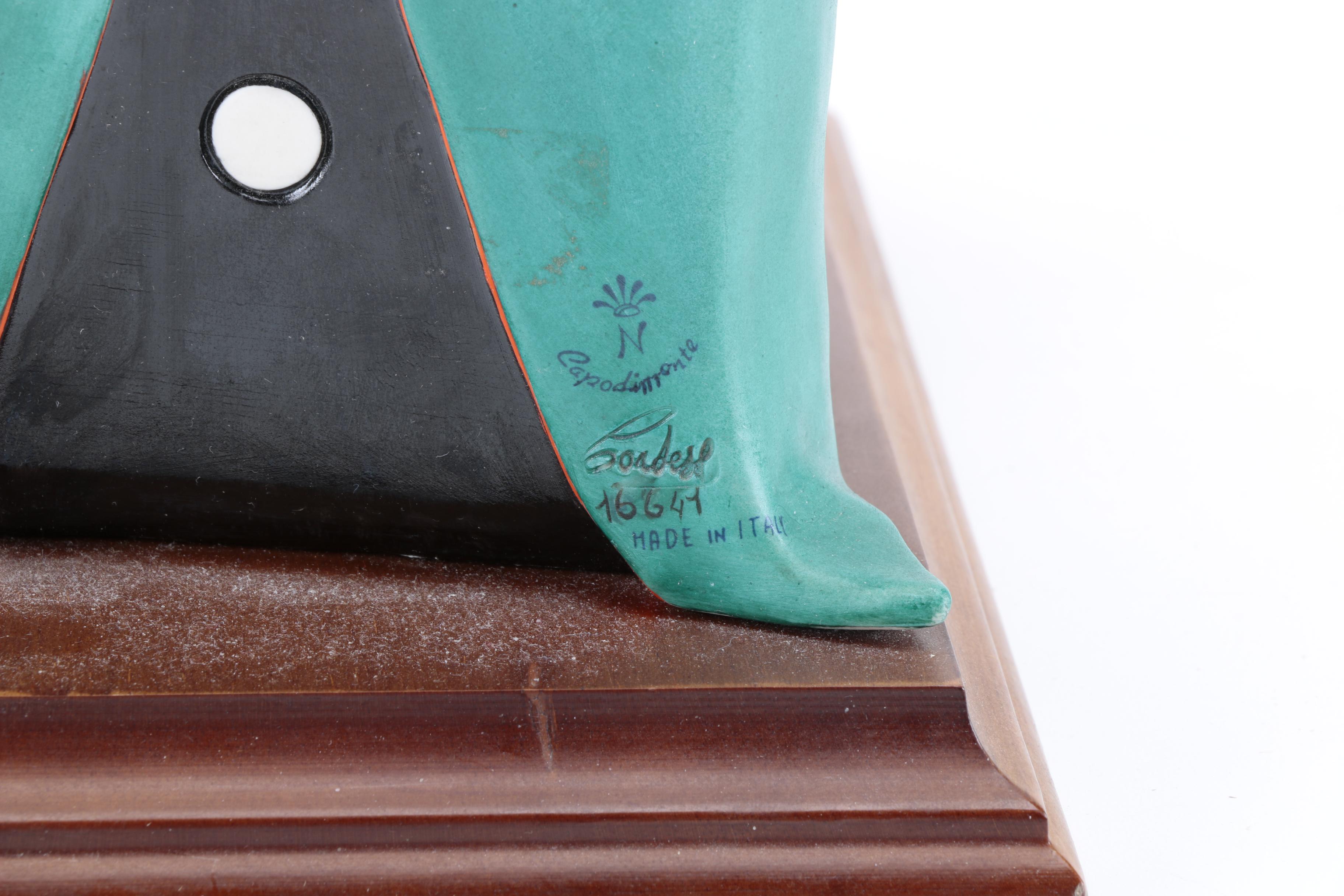 Capodimonte Porcelain Clown Figurine