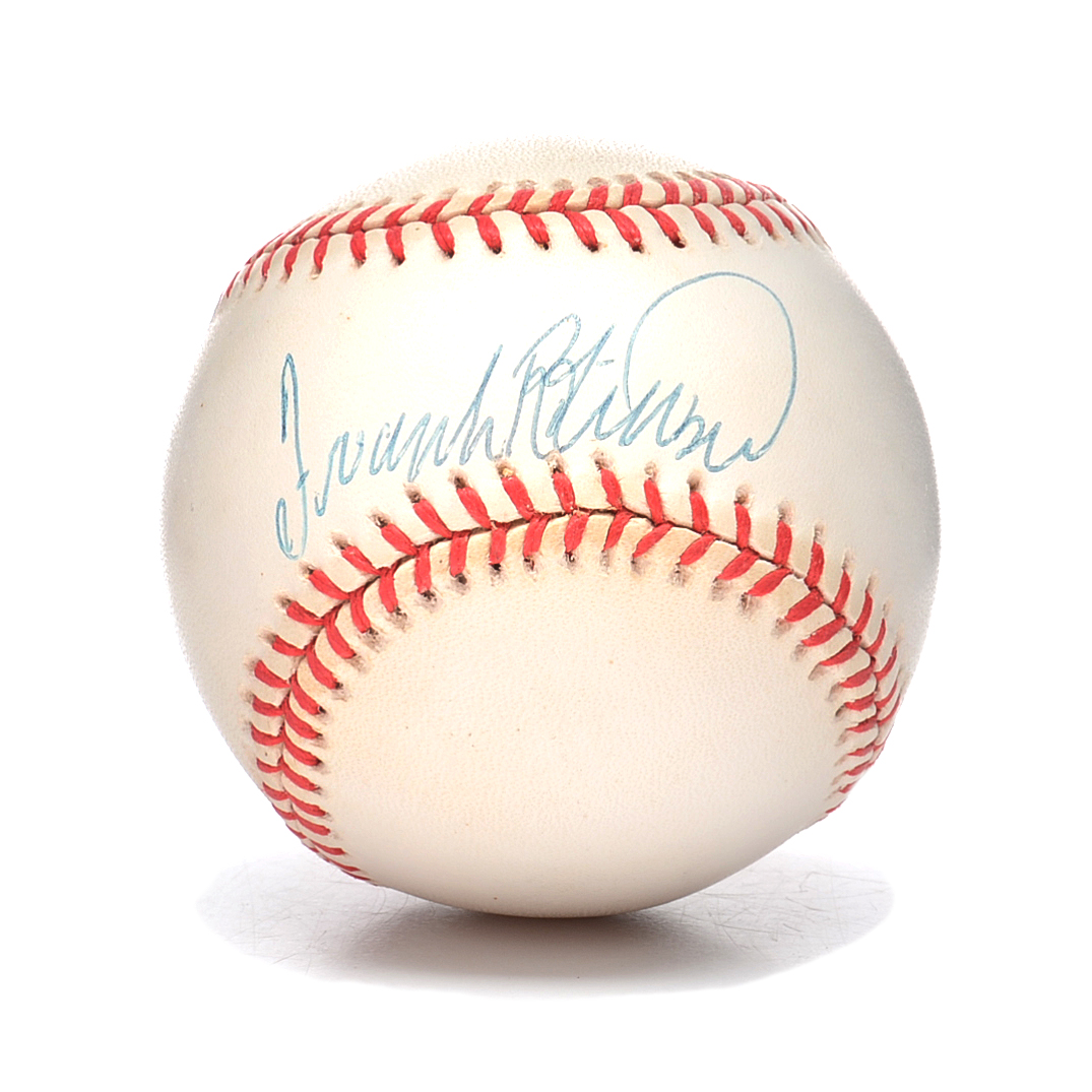 Frank Robinson Signed Baseball