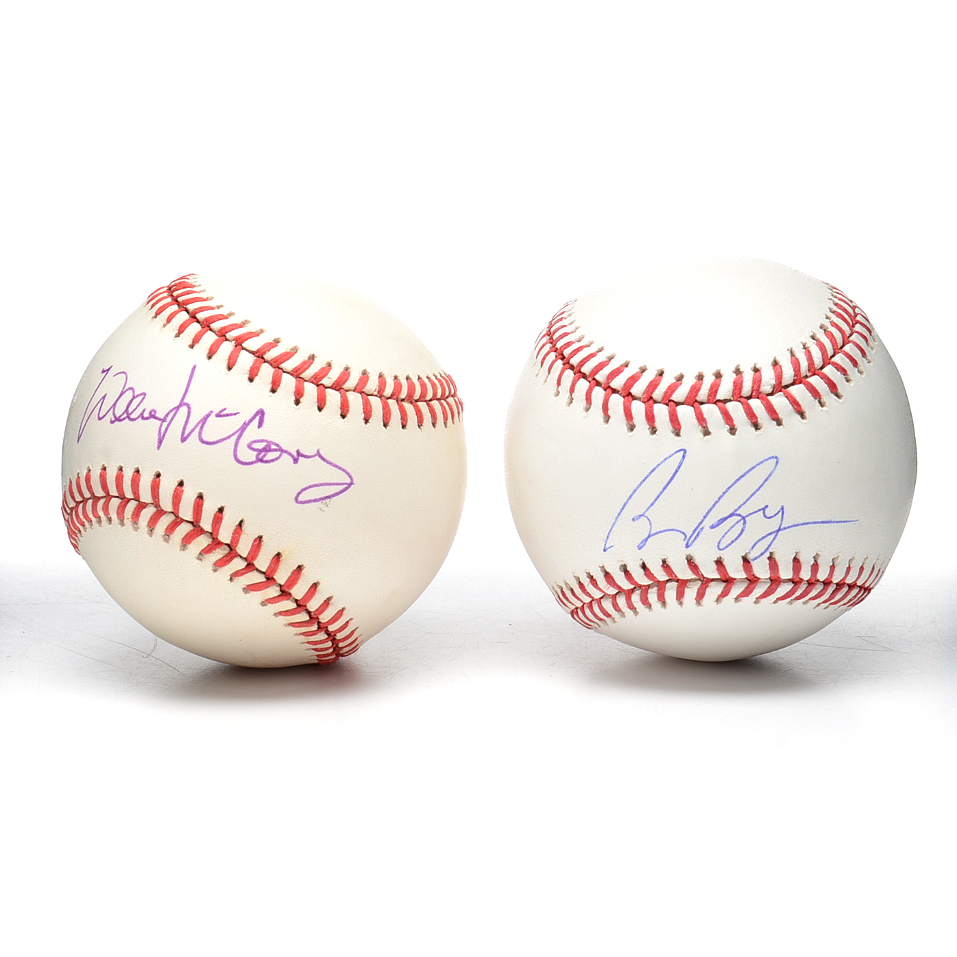 Bochy and McCovey Signed Baseballs