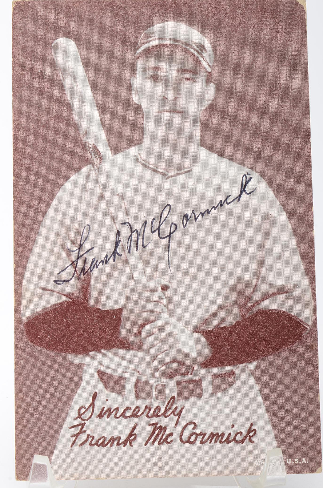 Reds Hall Of Fame Players Frank McCormick and Ewell Blackwell Signed Cards