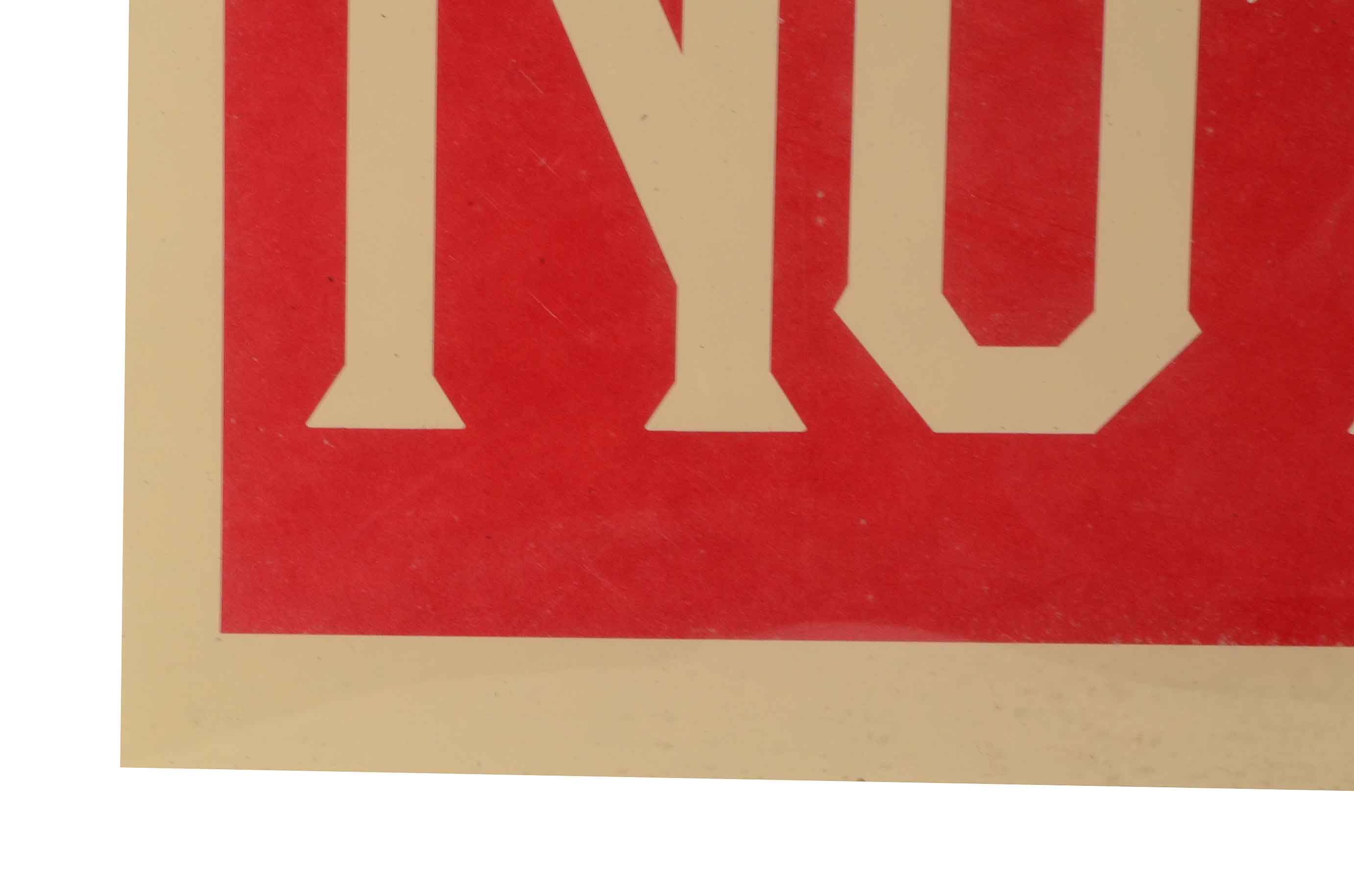 Shepard Fairey Signed 2017 Open Edition Offset Poster "Make Art Not War"