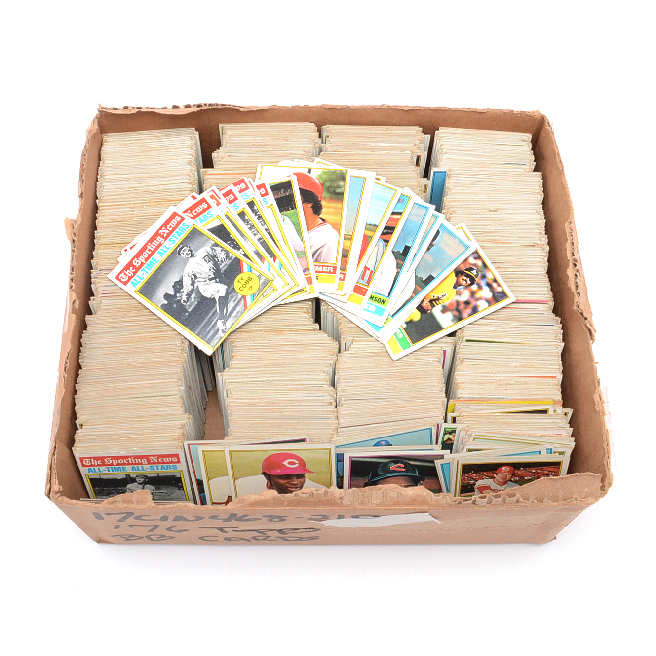 1976 Topps Baseball Card Collection With Rose, Ryan, Seaver, and Others