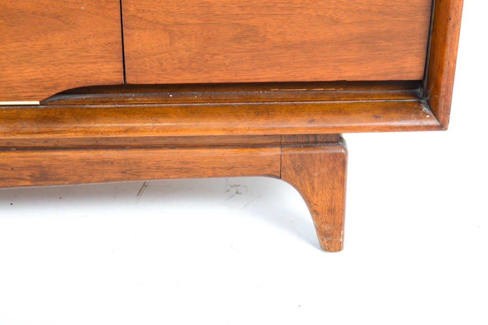 Mid Century Modern Dresser With Wall Mirror by Kent-Coffey