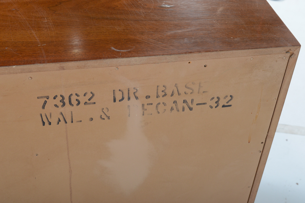 Mid Century Modern Dresser With Wall Mirror by Kent-Coffey