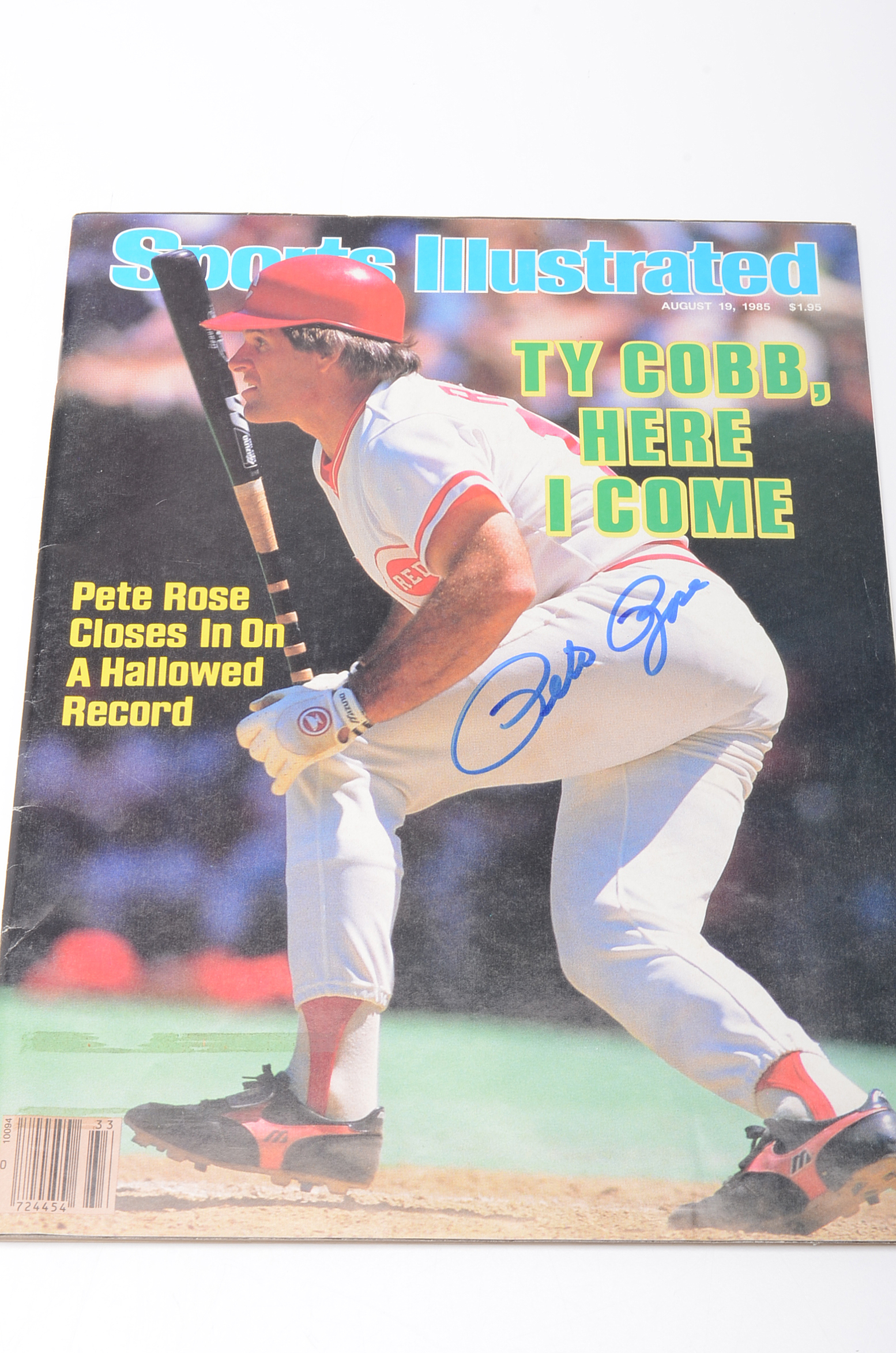 Pete Rose and Stan Musial Signed Baseball Magazines