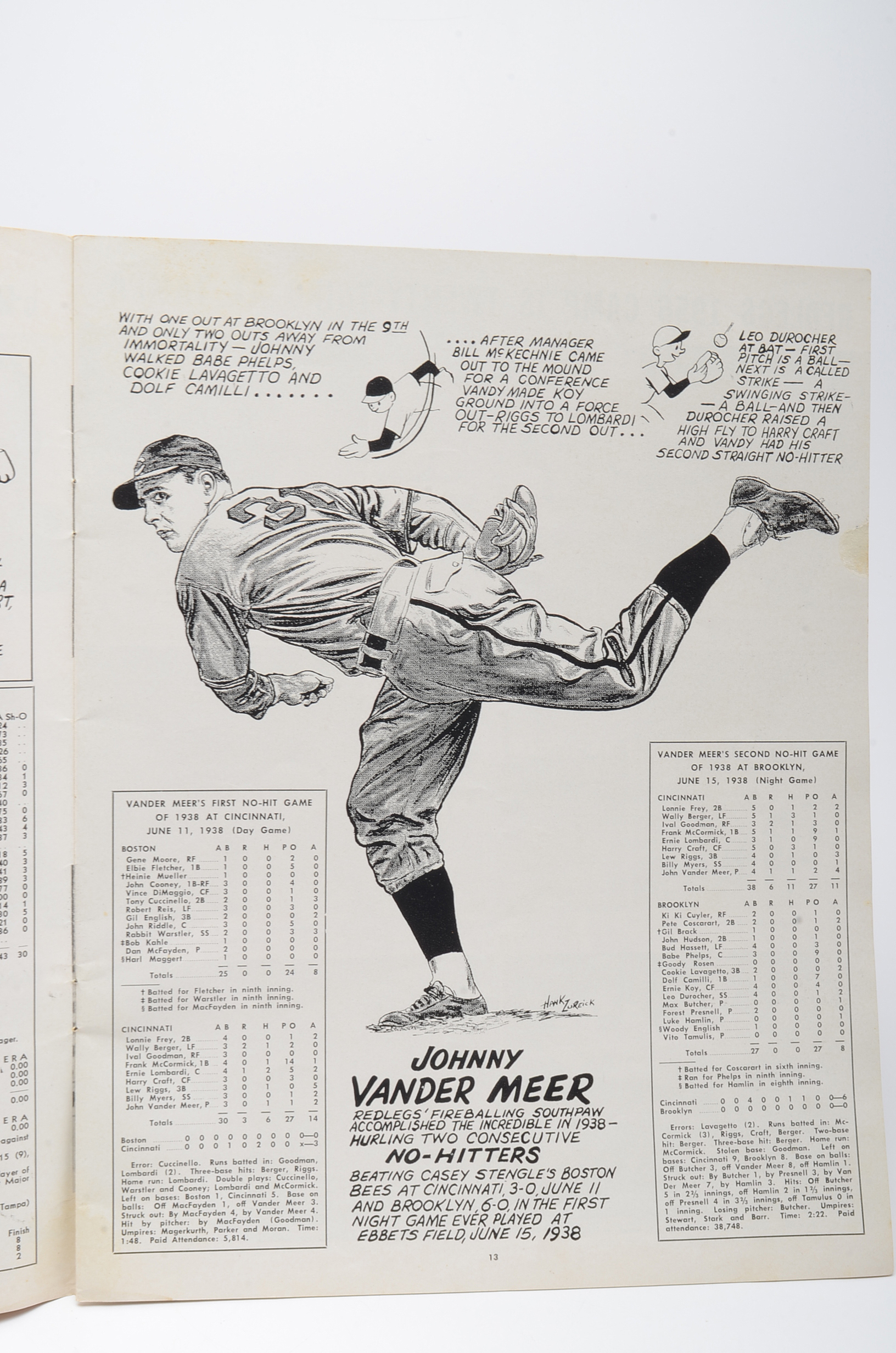 1956 Cincinnati Reds Yearbook