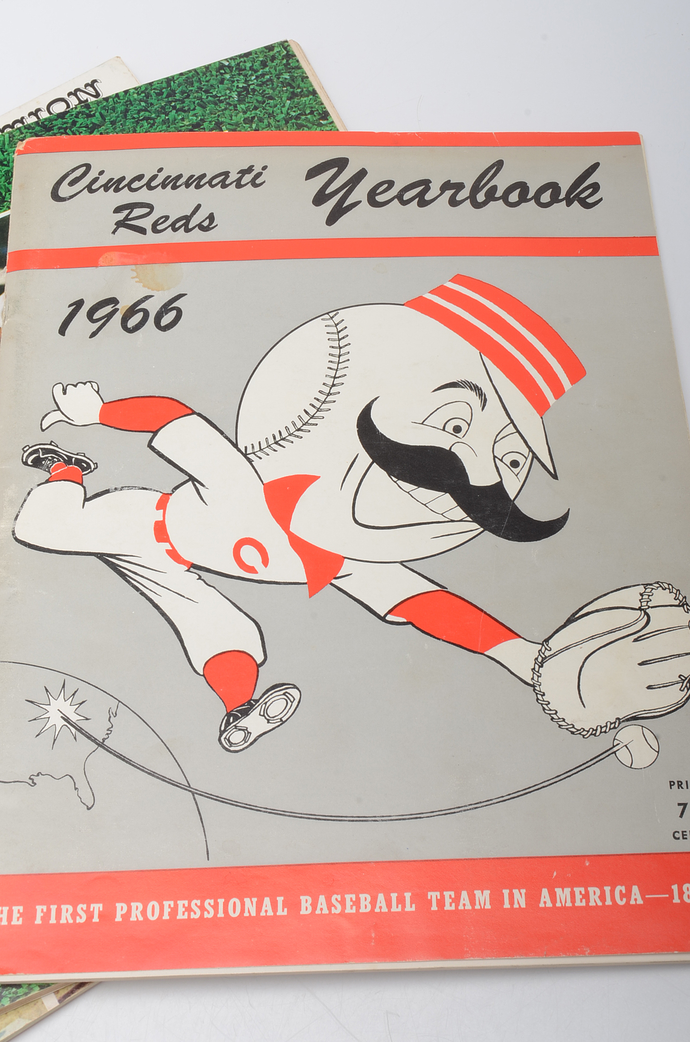 Four 1960s-1970 Cincinnati Reds Yearbooks