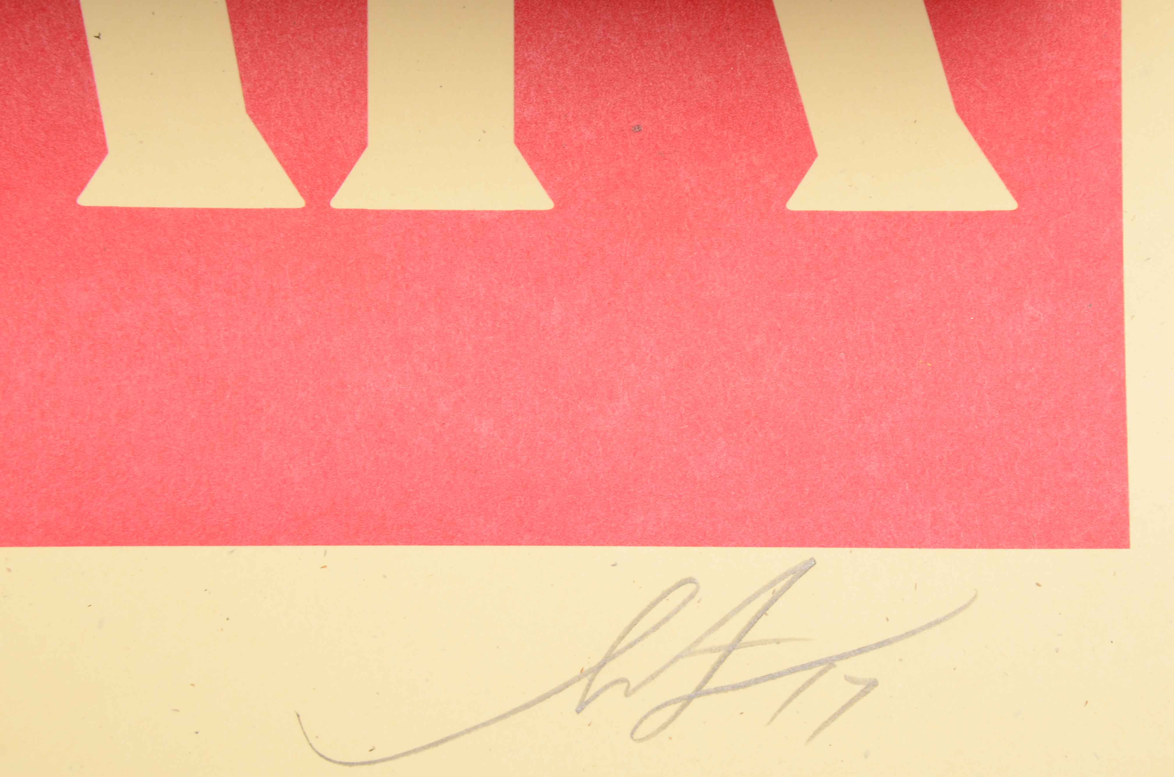 Shepard Fairey Signed 2017 Open Edition Offset Poster "Make Art Not War"