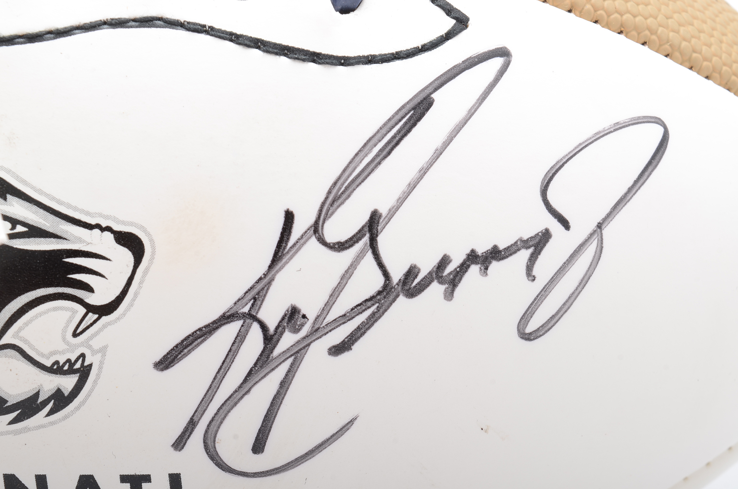 2007 Ken Griffey Jr. Signed "Jungle Kats" Football