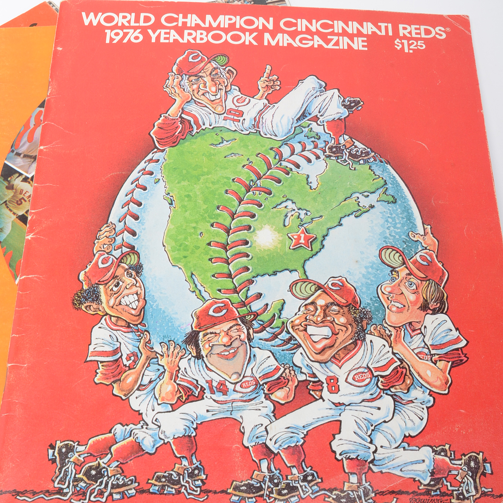 Nine 1970s-1980s Cincinnati Reds Souvenir Yearbooks