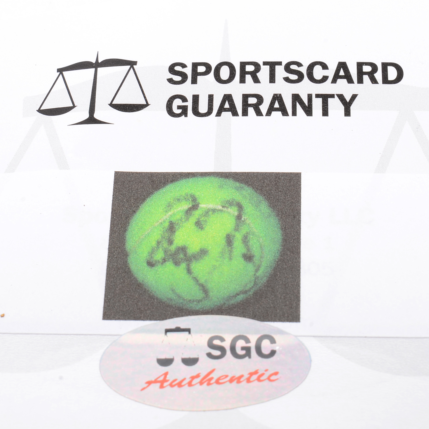 Roger Federer Signed Tennis Ball COA