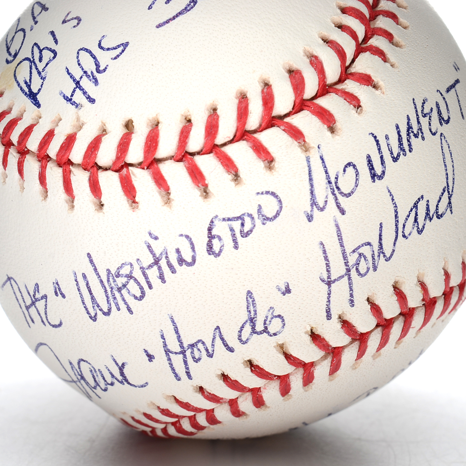 Frank Howard Signed and Inscribed Baseball