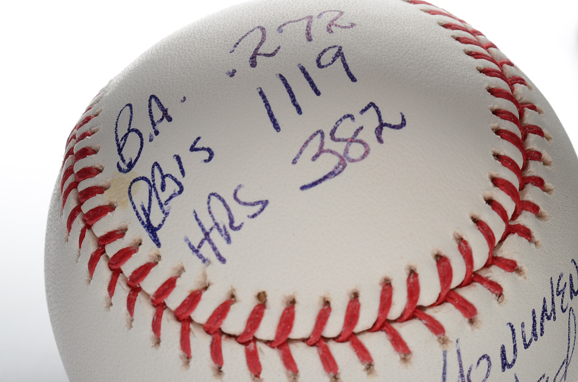 Frank Howard Signed and Inscribed Baseball