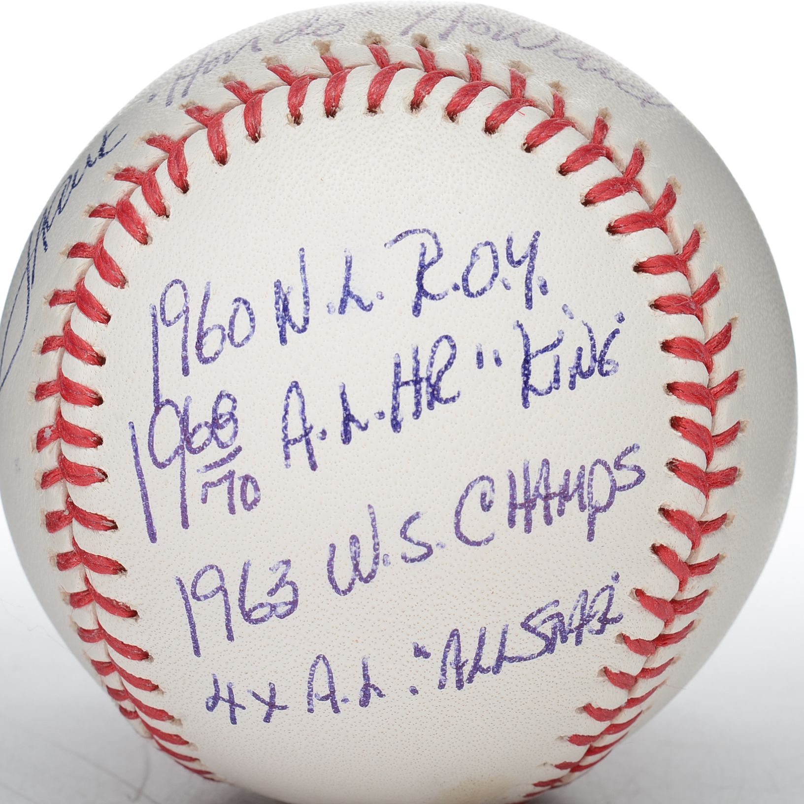 Frank Howard Signed and Inscribed Baseball