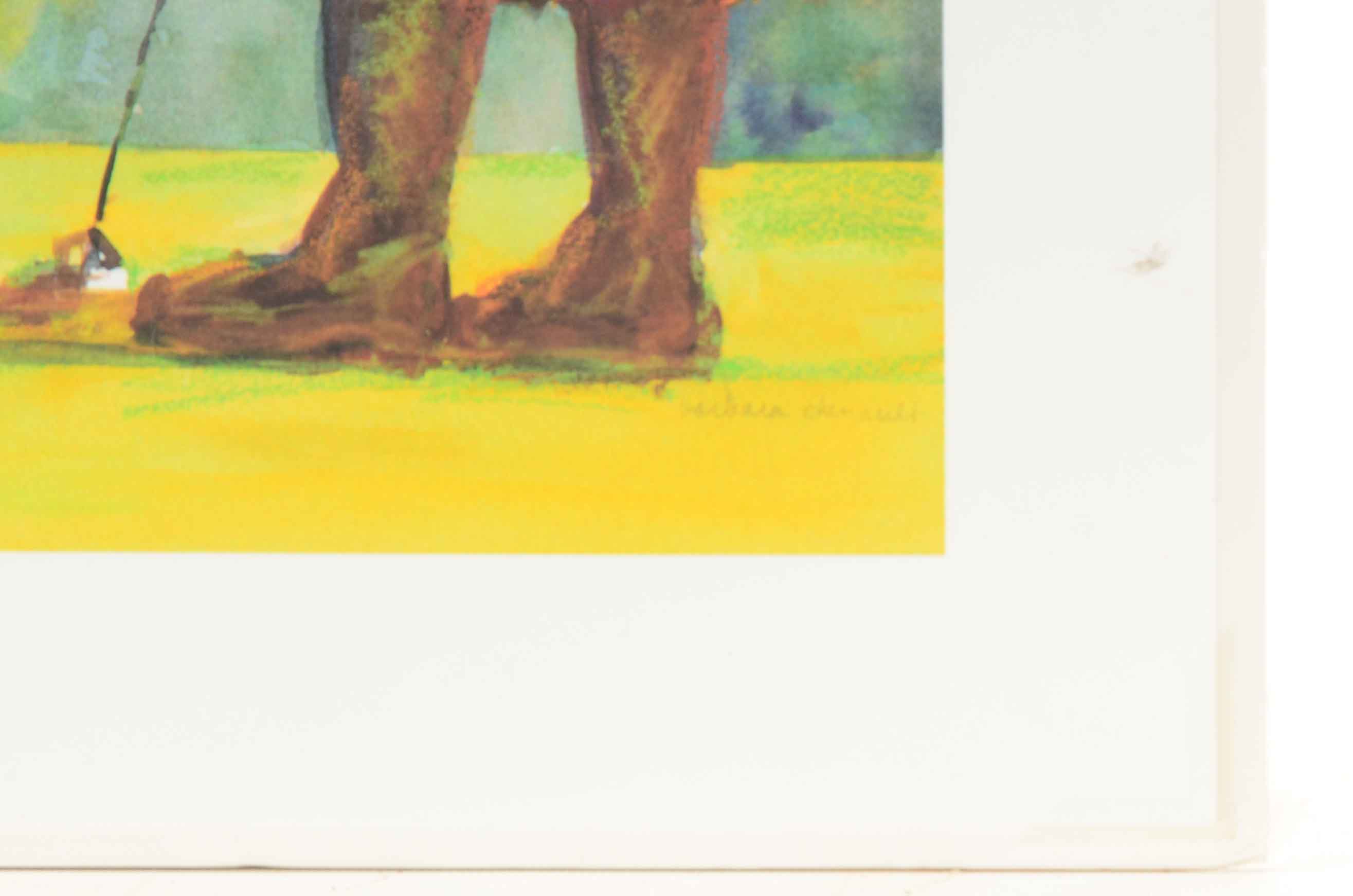 Barbara Chenault Giclée on Paper after "Just Puttin' Around"