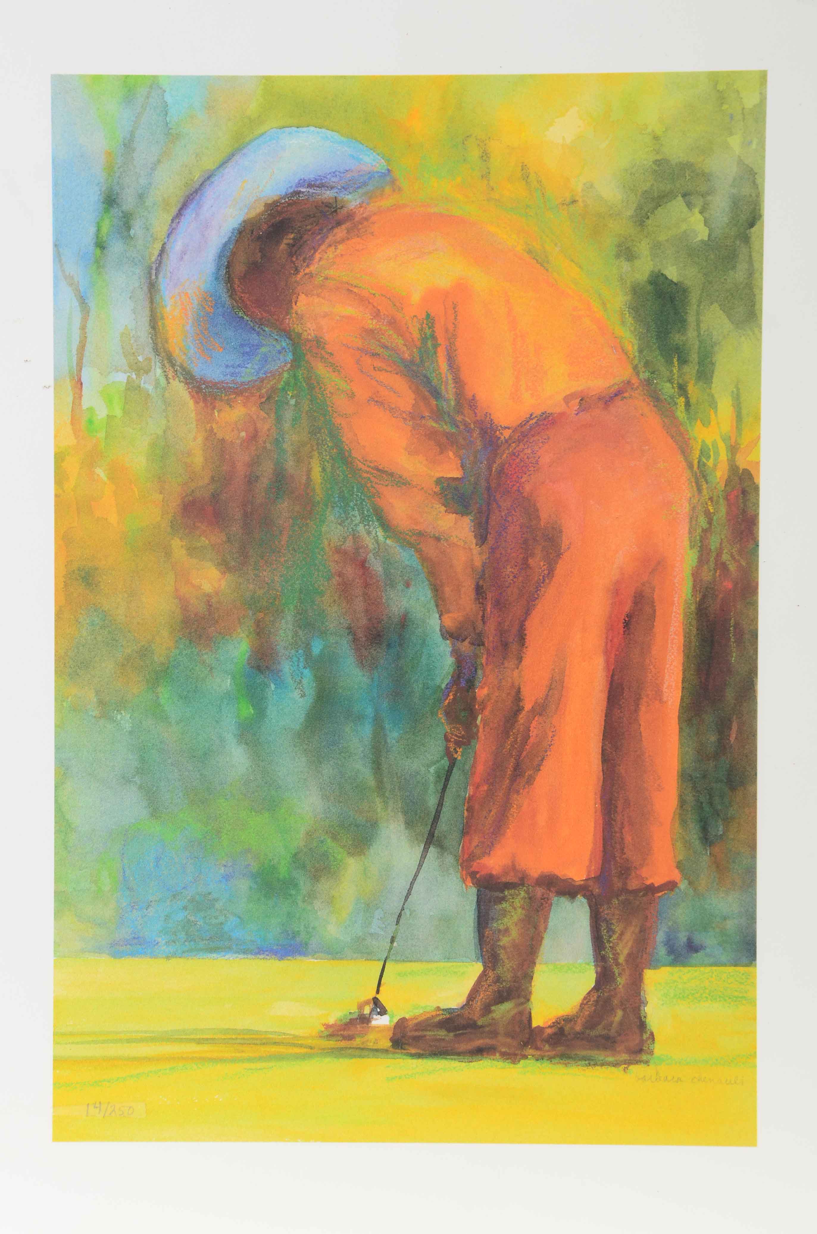 Barbara Chenault Giclée on Paper after "Just Puttin' Around"