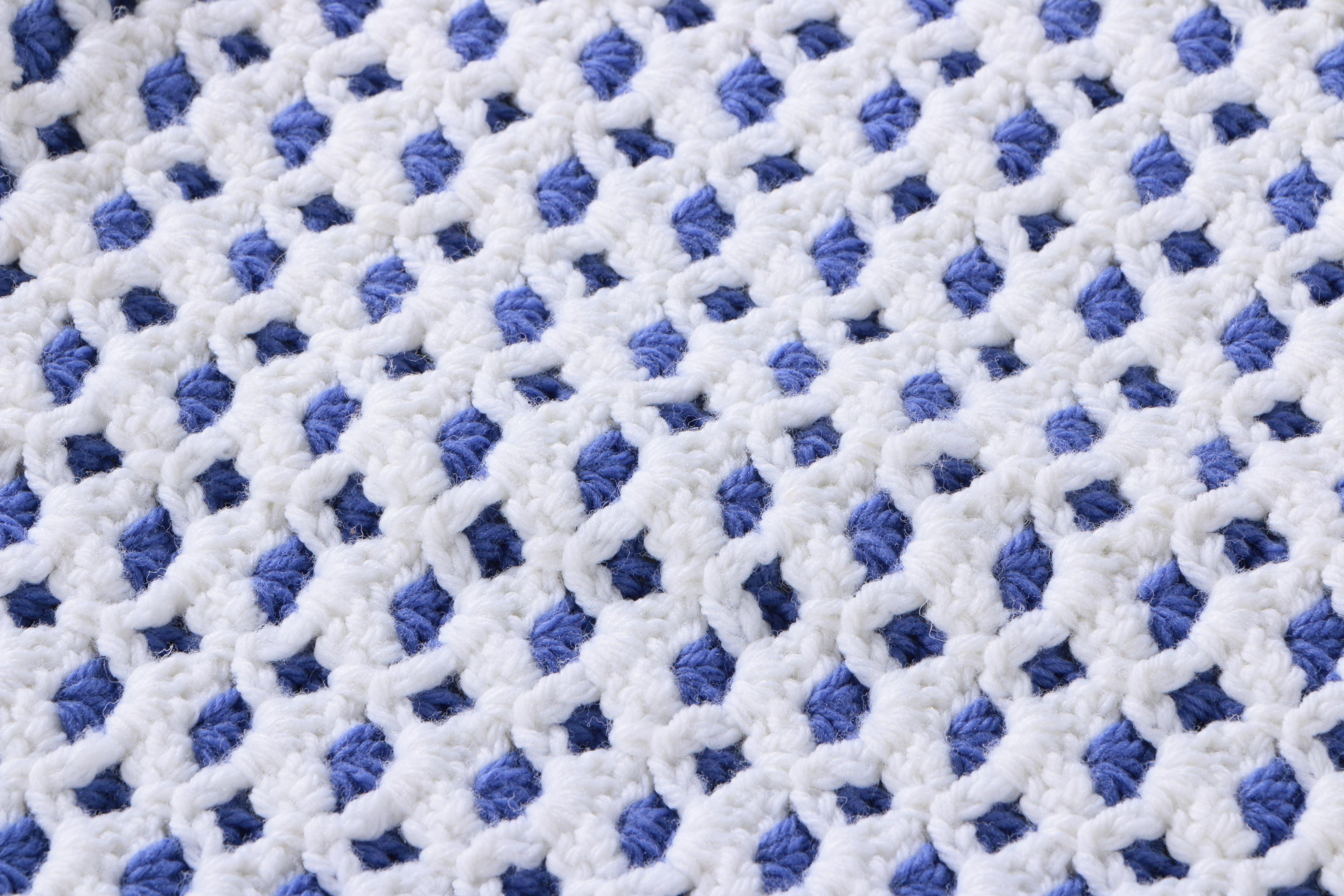 Handmade Double Sided Crochet Afghan