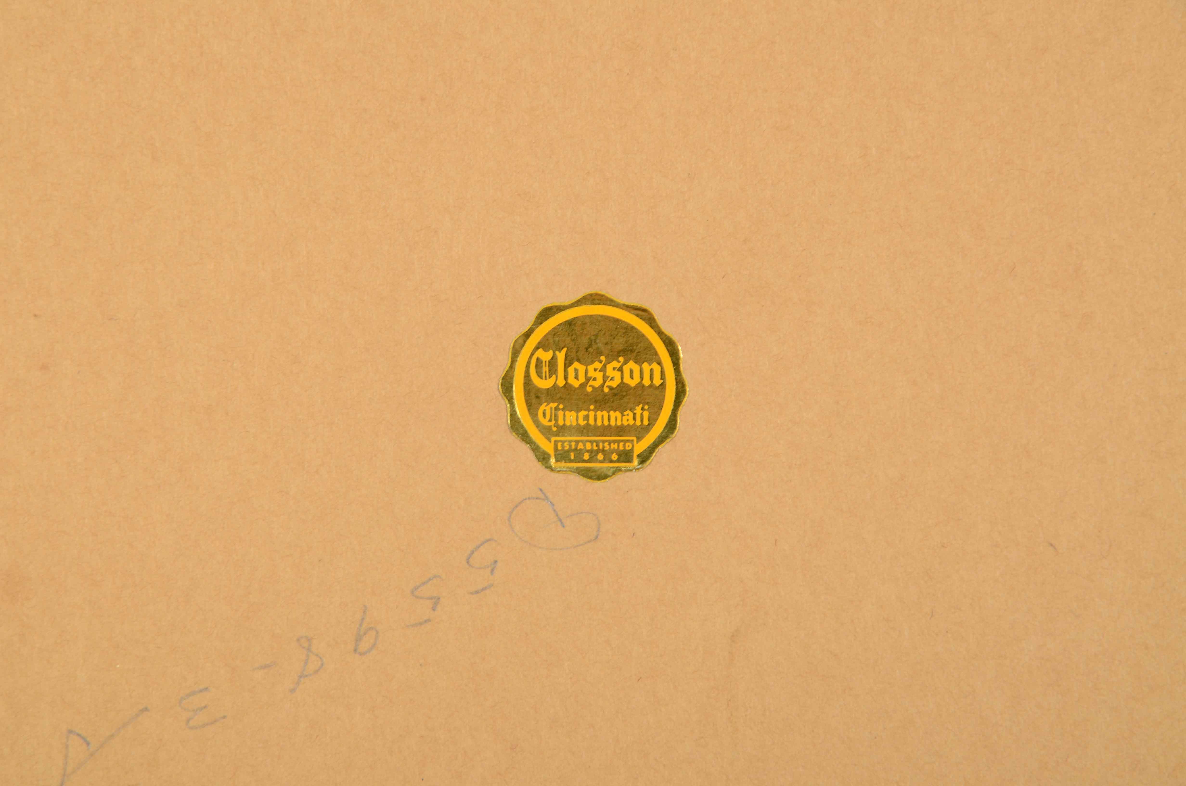 B. Henry Original 1965 Watercolor Painting