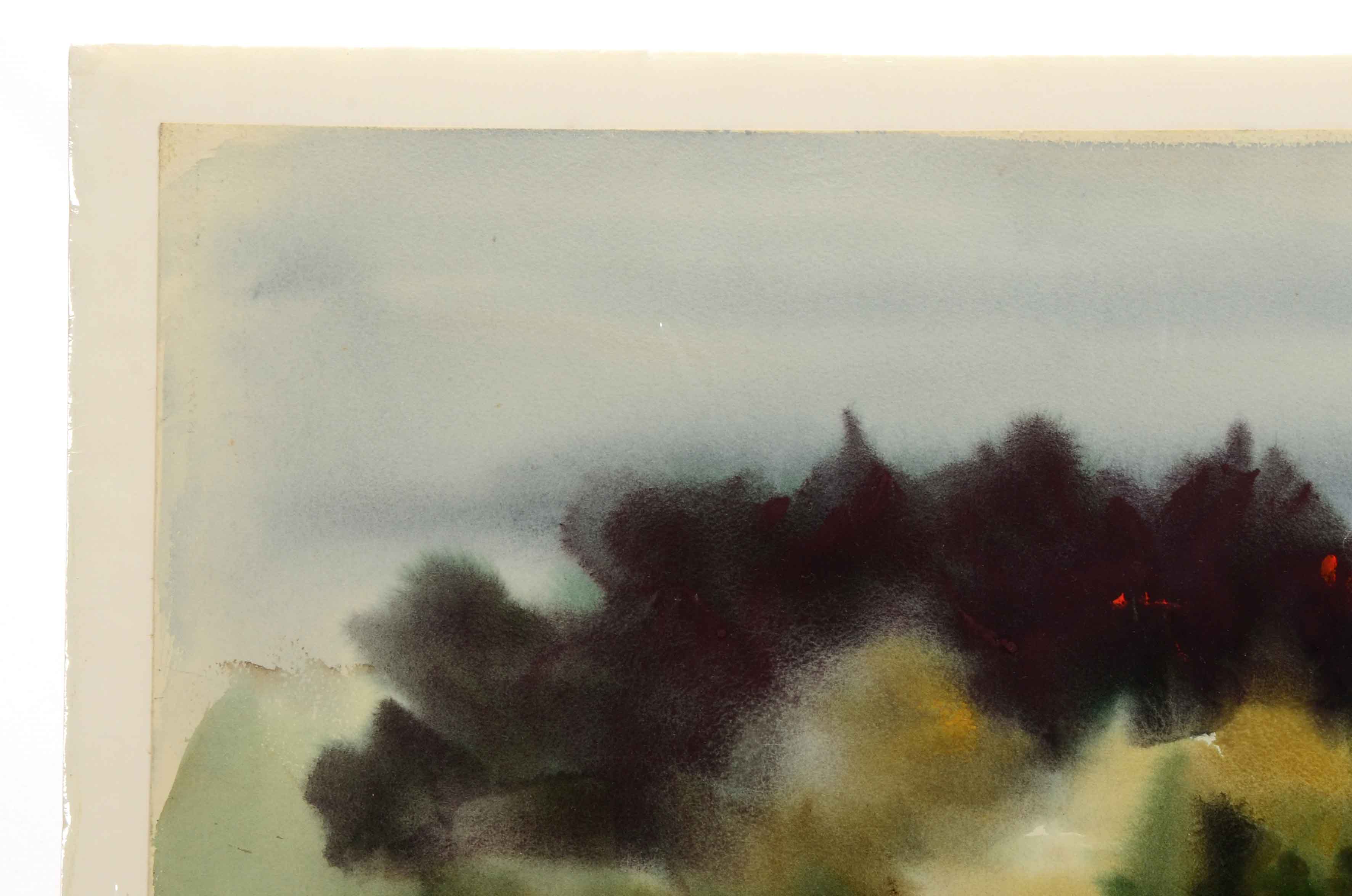 B. Henry Original 1965 Watercolor Painting