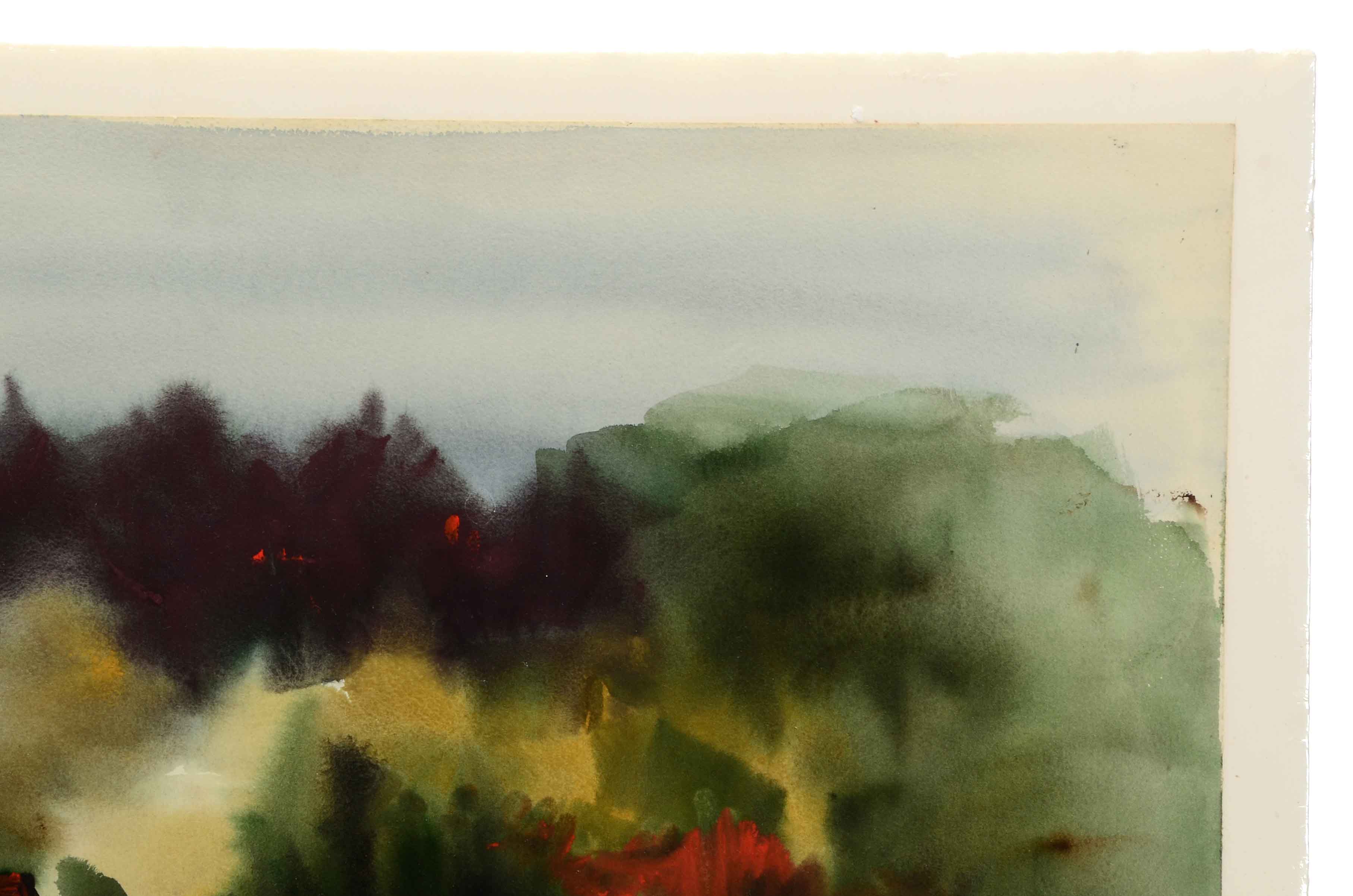 B. Henry Original 1965 Watercolor Painting