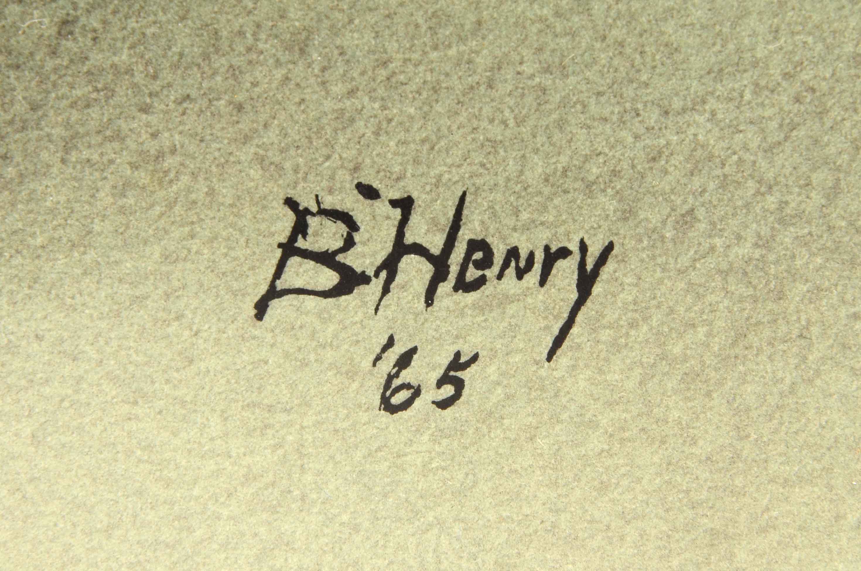 B. Henry Original 1965 Watercolor Painting