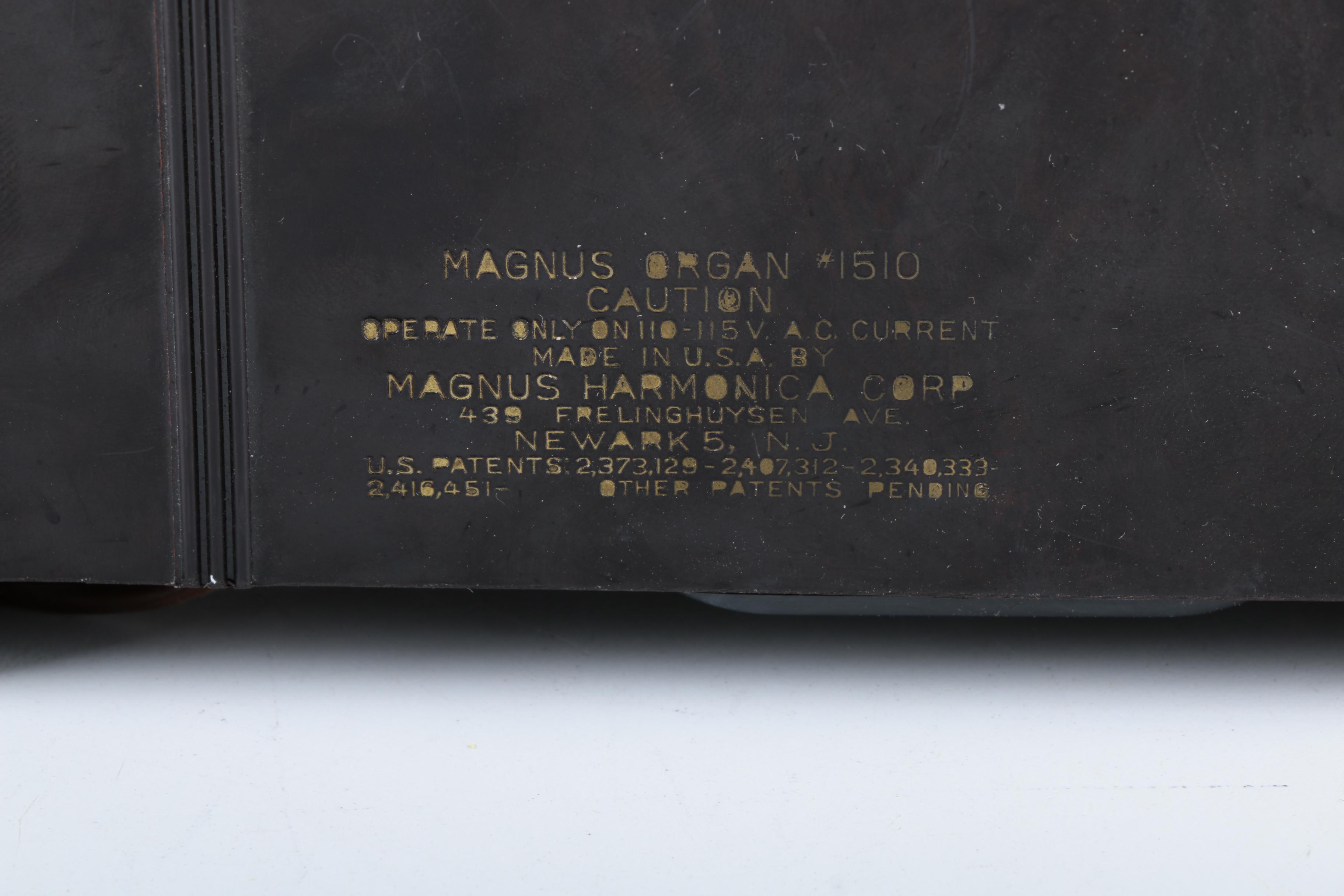 Magnus Tabletop Electric Organ and Song Folio