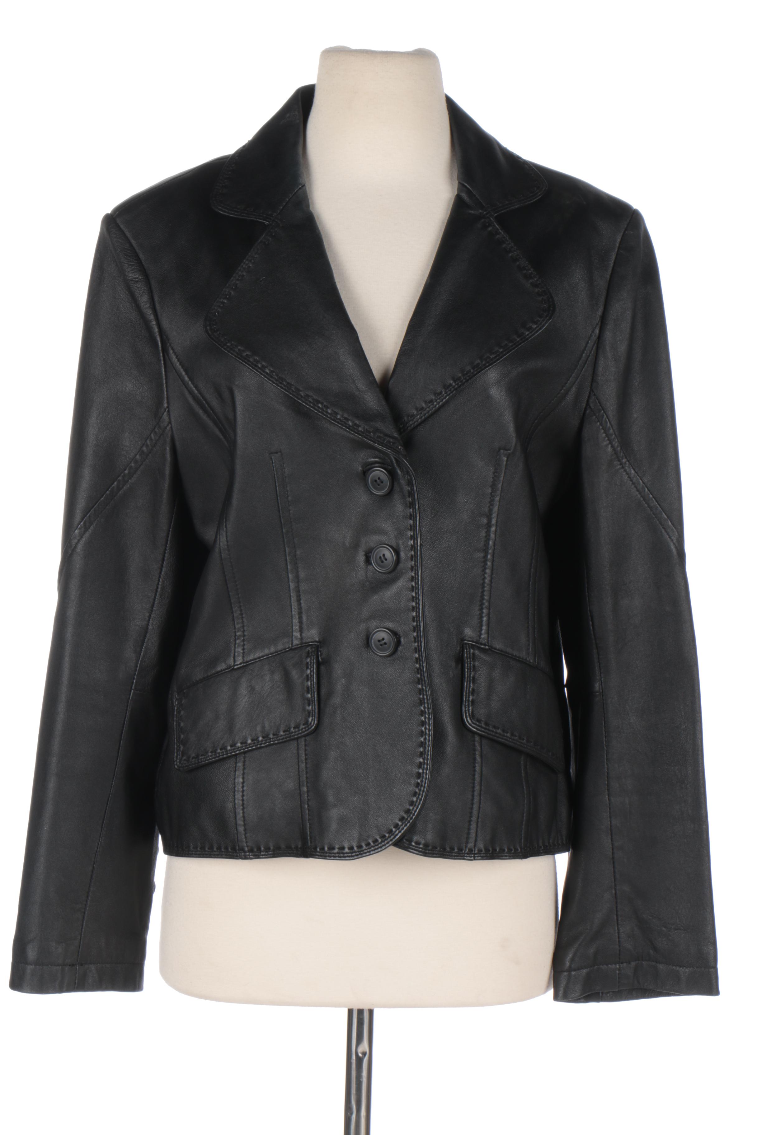 Women's Black Leather Jackets Including Max USA