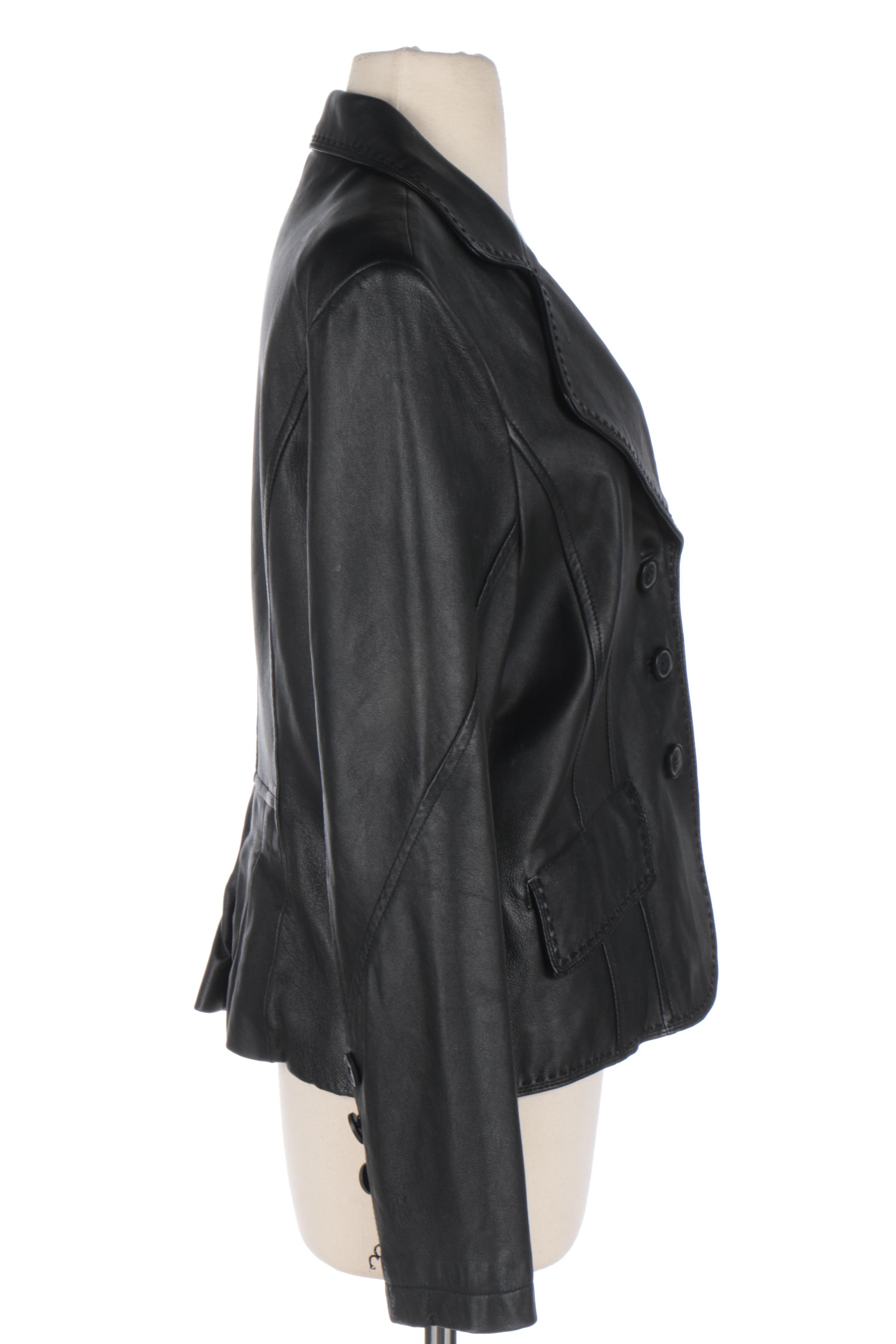 Women's Black Leather Jackets Including Max USA