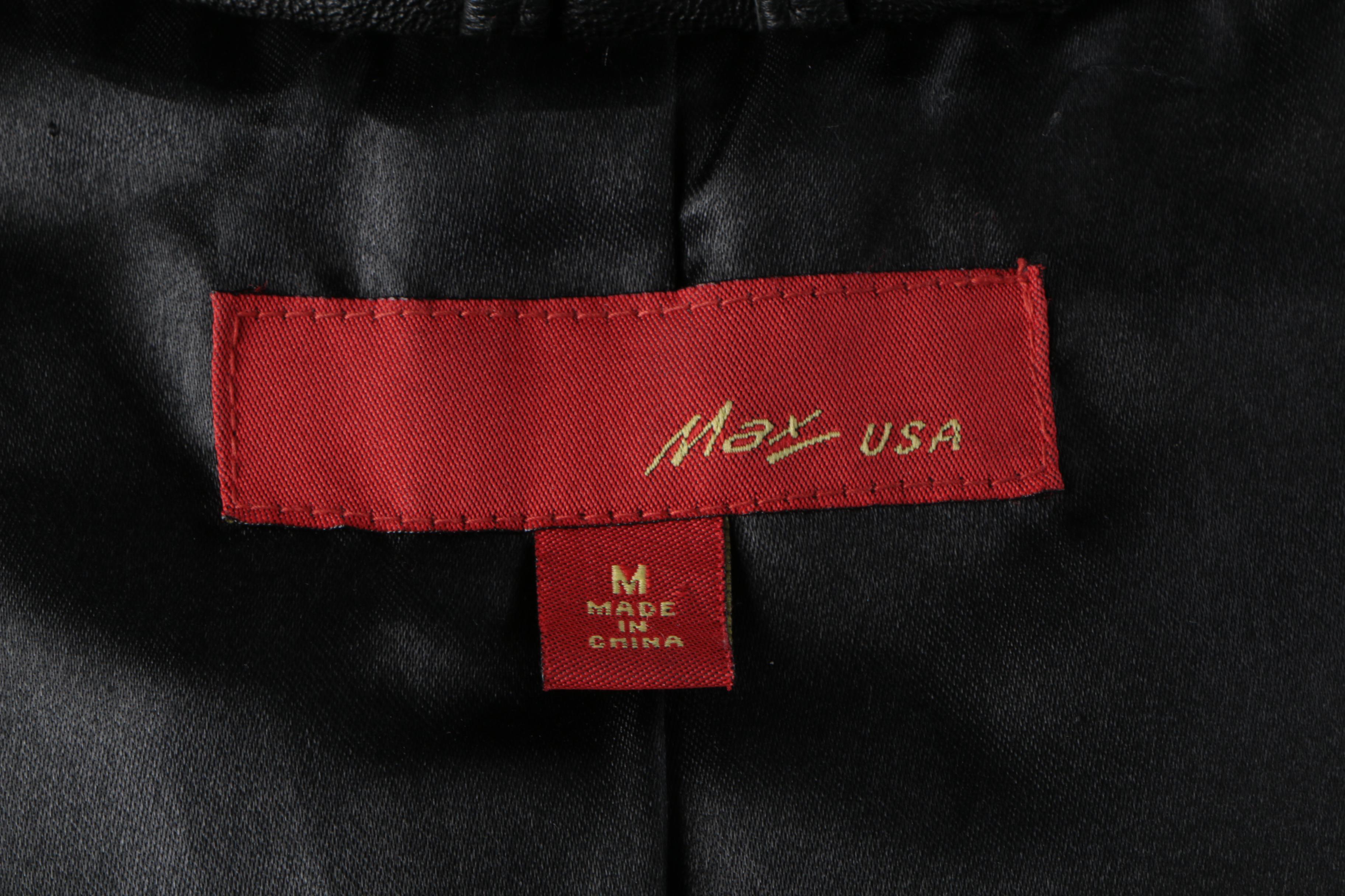 Women's Black Leather Jackets Including Max USA