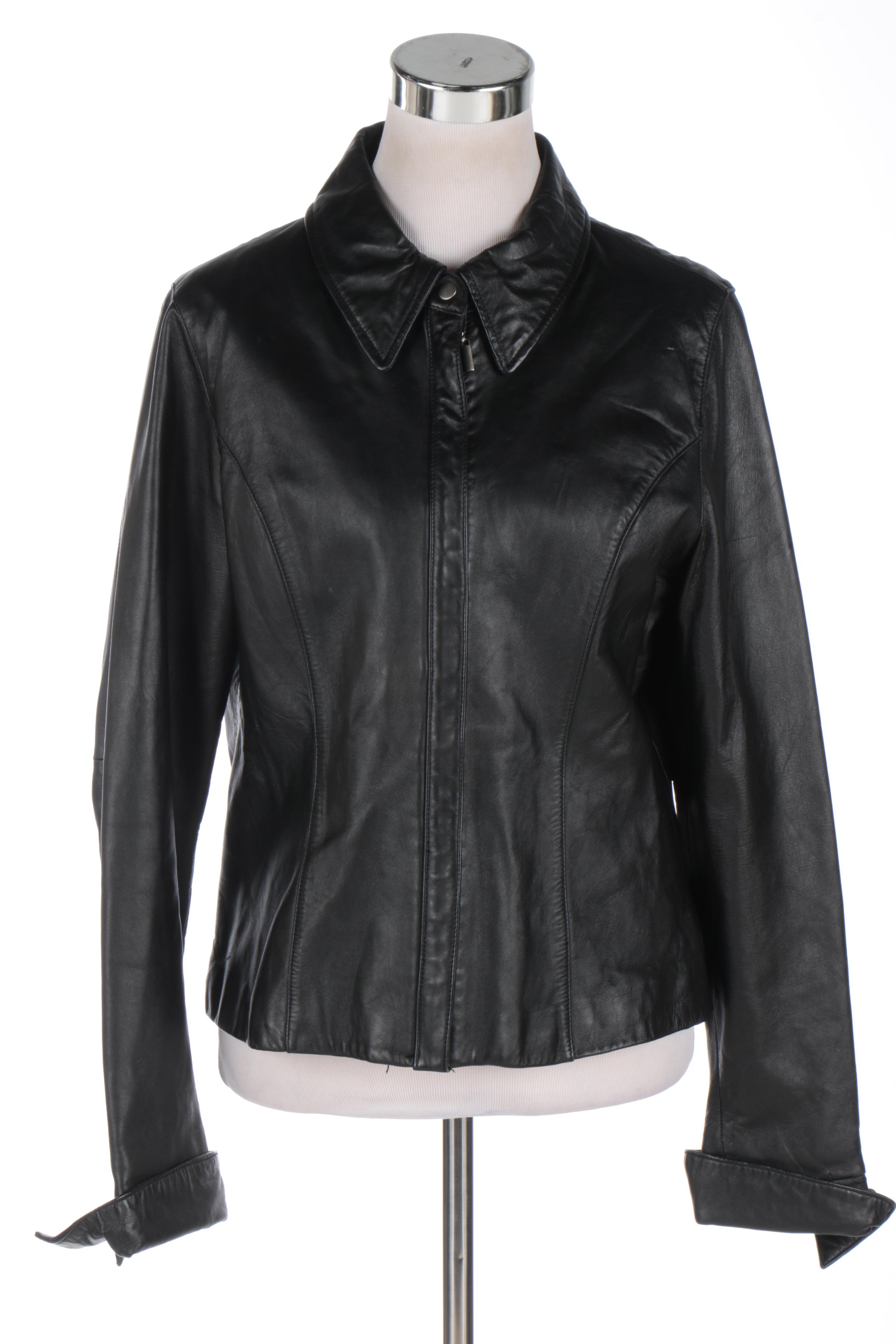 Women's Black Leather Jackets Including Max USA