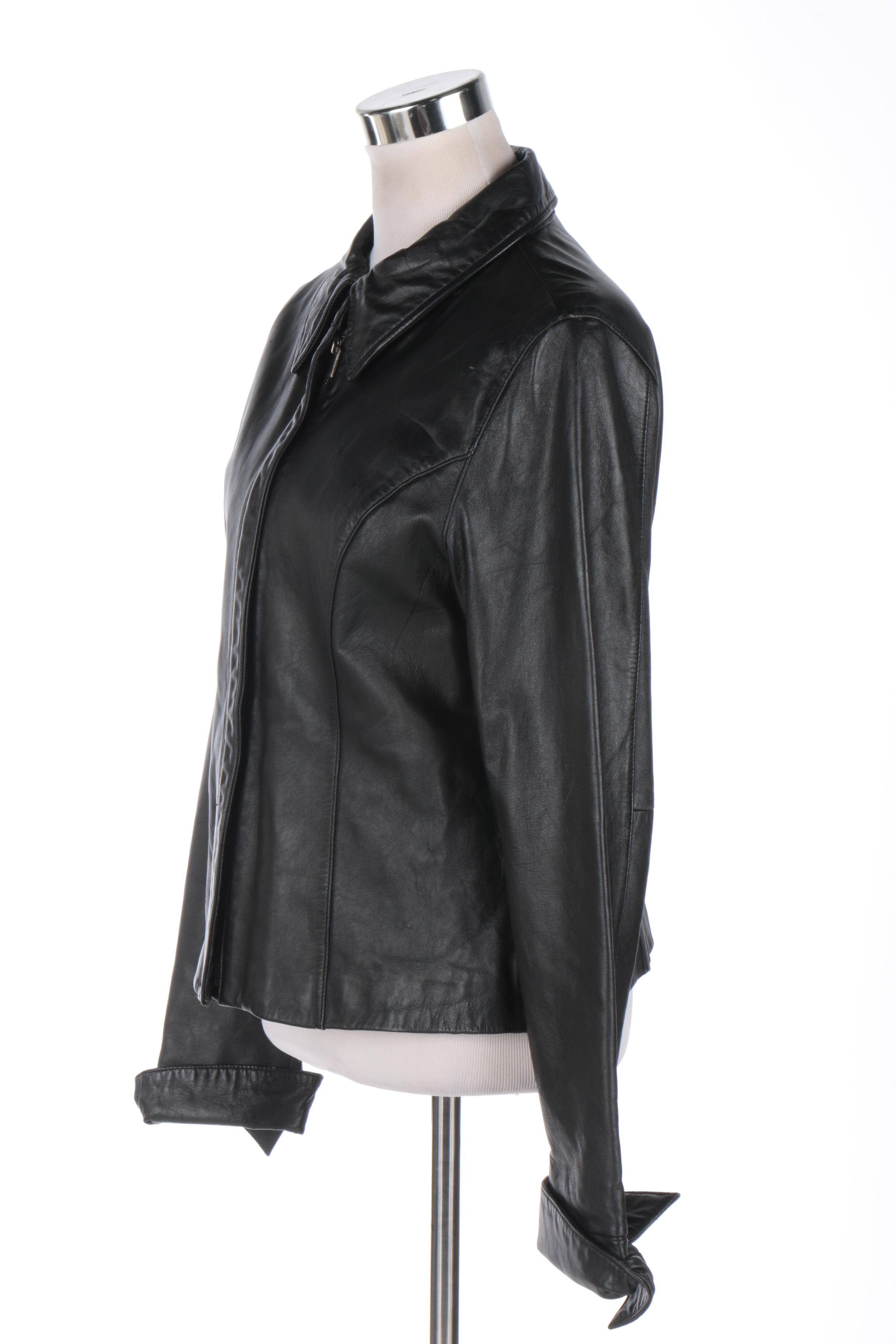 Women's Black Leather Jackets Including Max USA