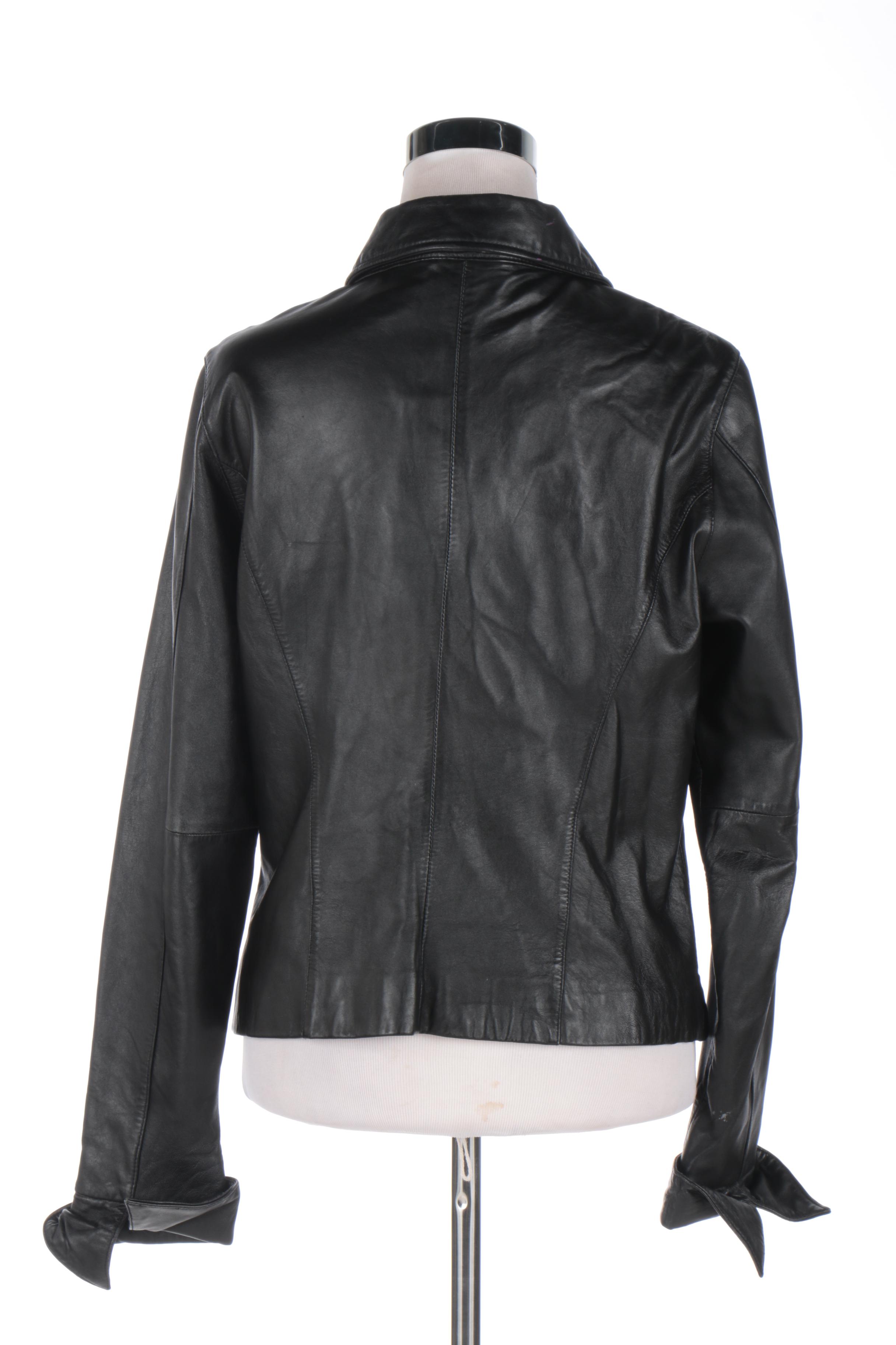 Women's Black Leather Jackets Including Max USA