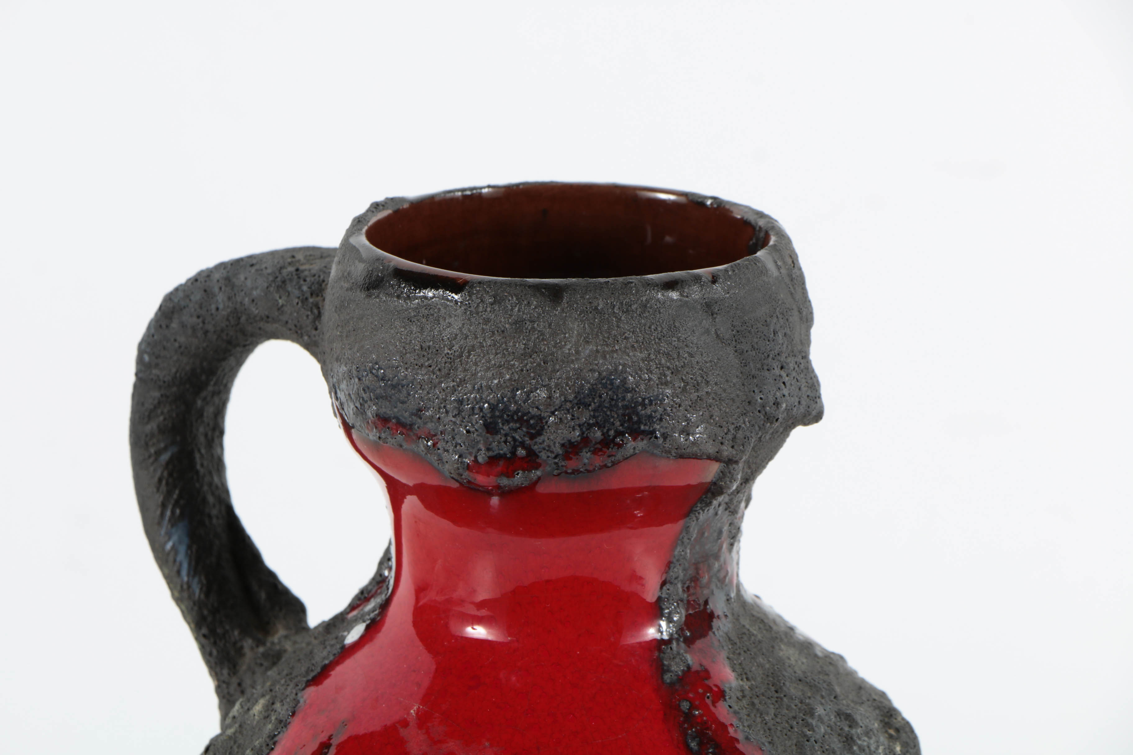 Mid-Century Fat Lava Jug