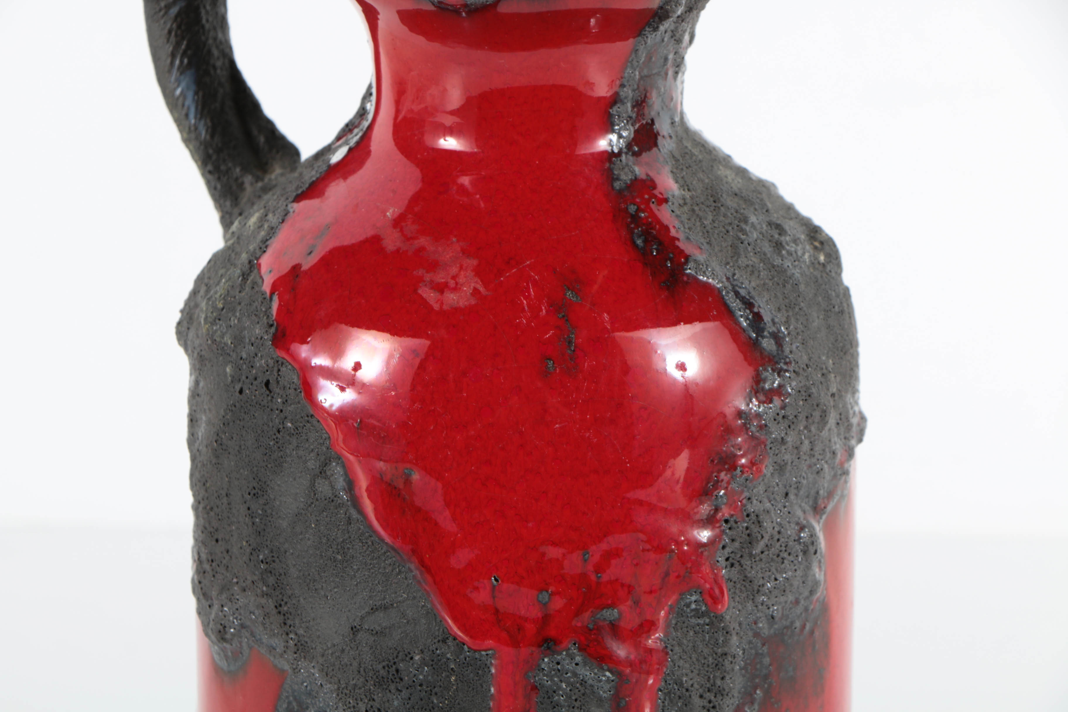 Mid-Century Fat Lava Jug