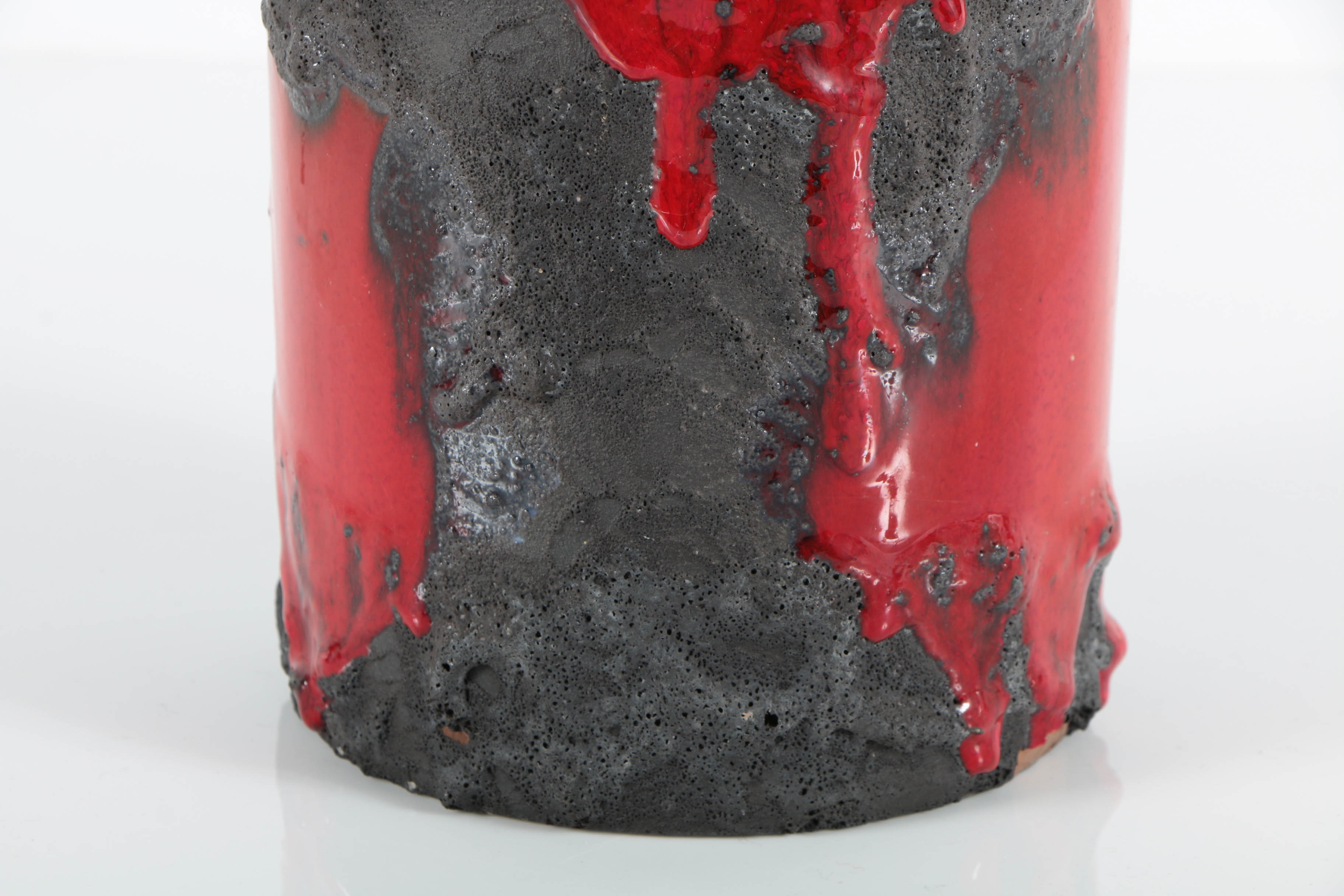 Mid-Century Fat Lava Jug