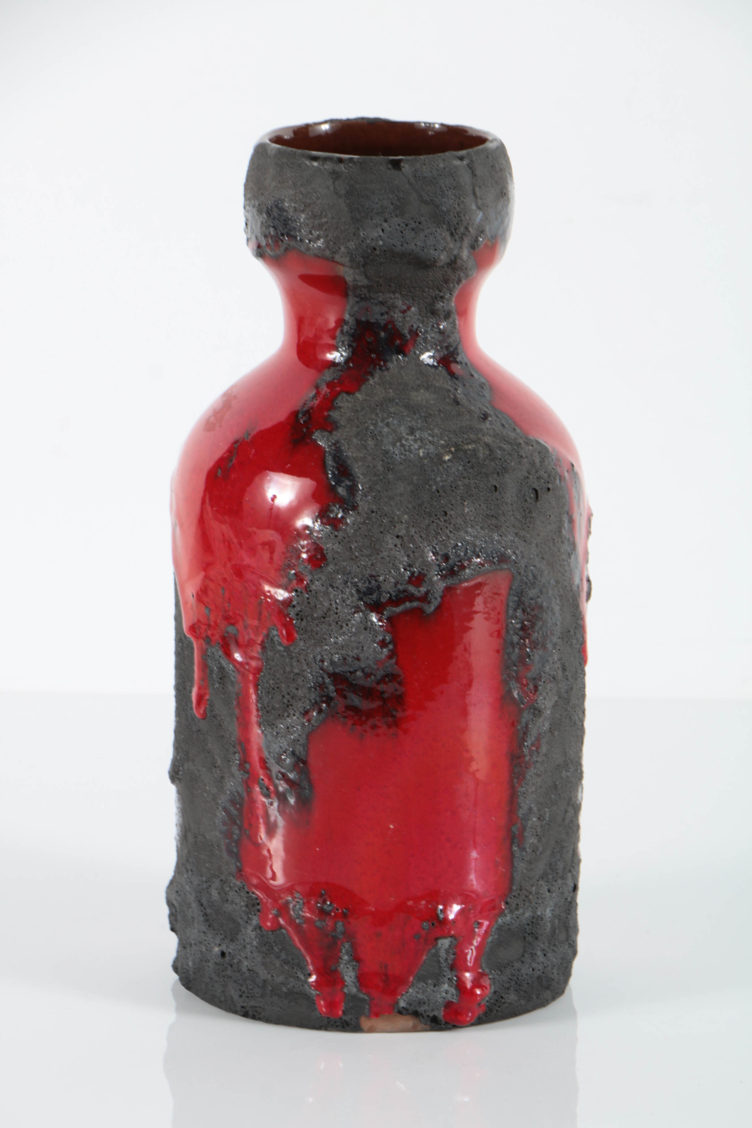 Mid-Century Fat Lava Jug