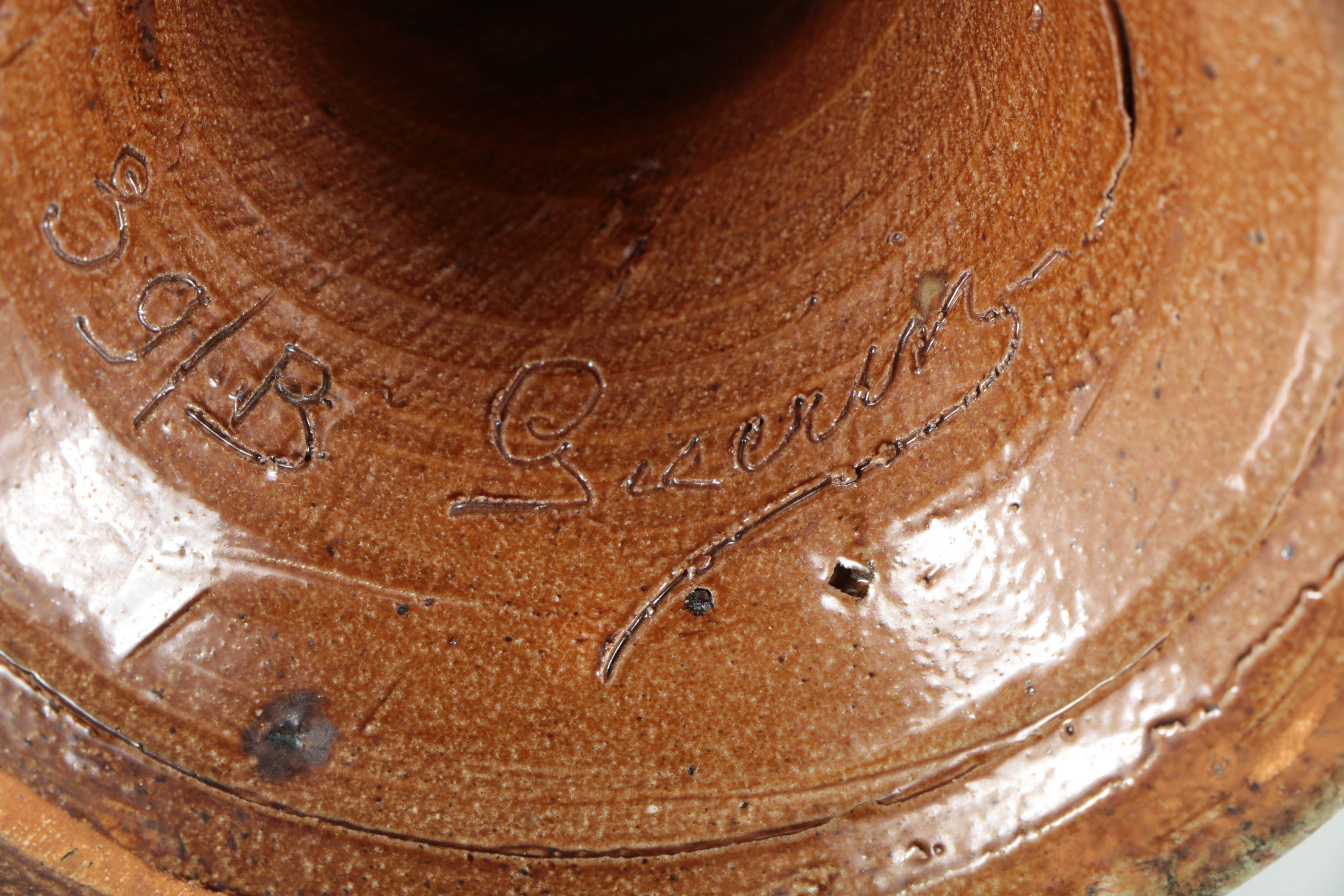 Roger Guerin Ceramic Candlestick Holder