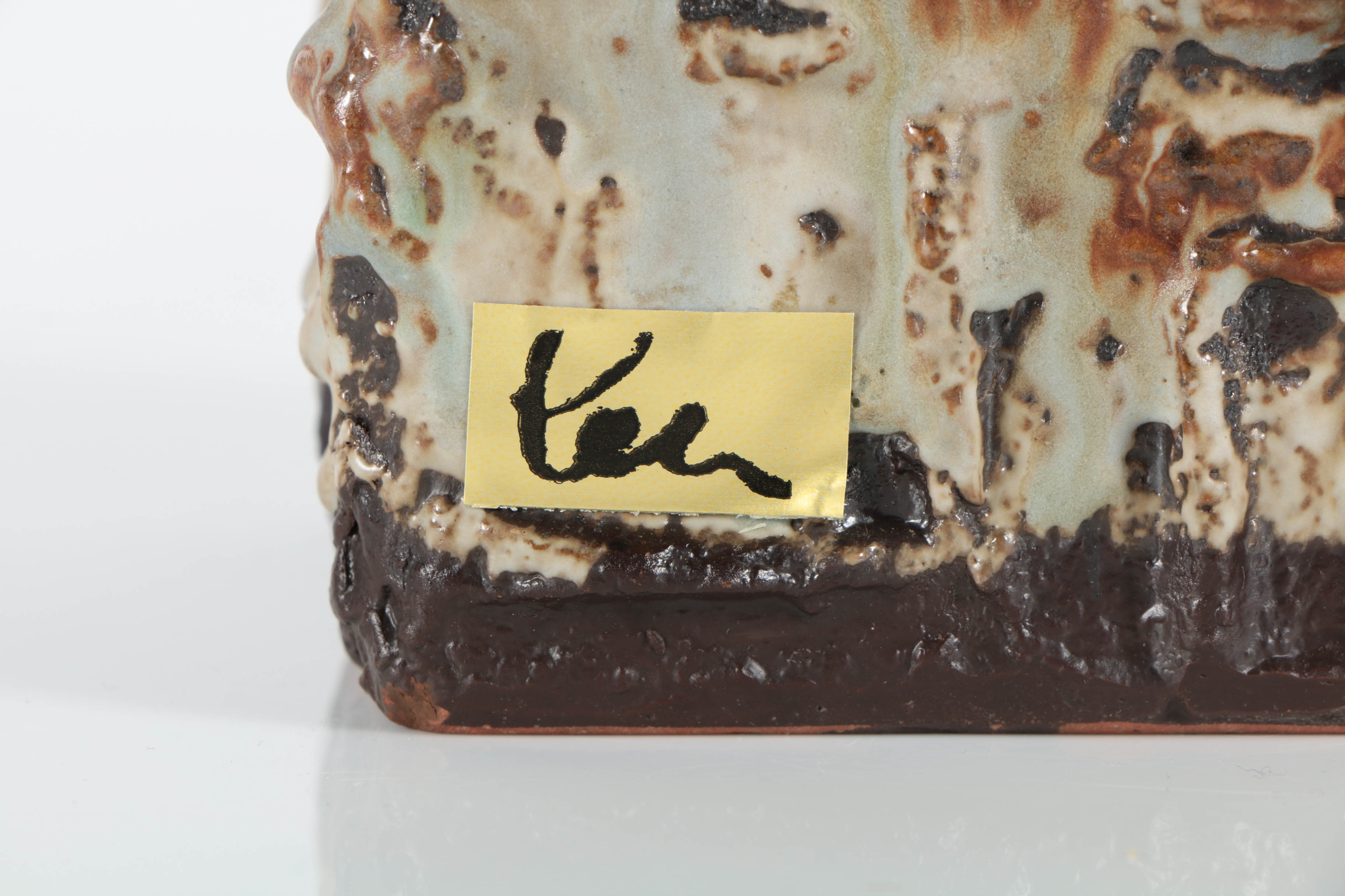 Helmut Schäffenacker Ceramic Cubic Vase "Shape 639"